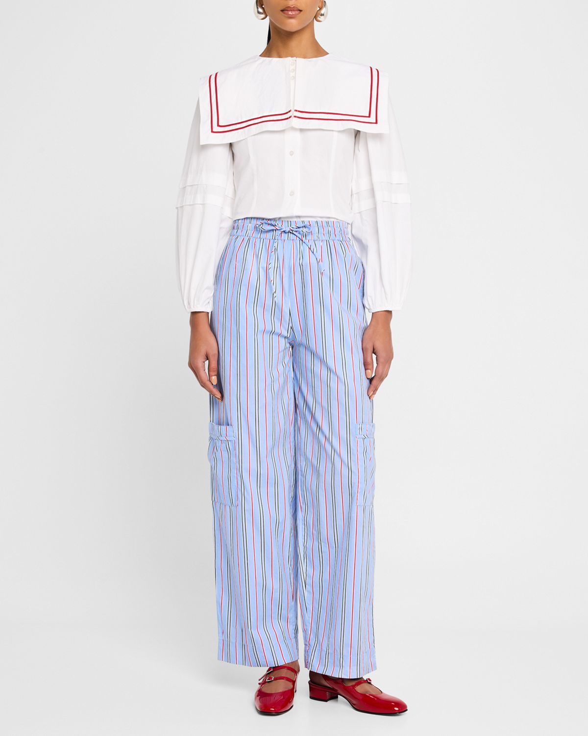 Damson Madder Harrison Stripe Drawstring Pants