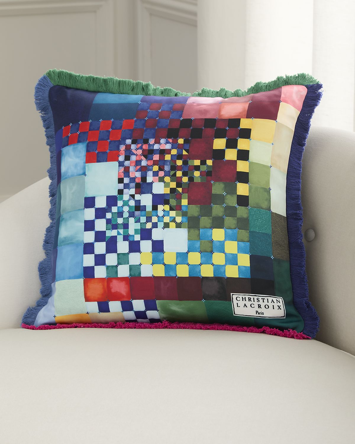 Christian Lacroix Color Games Decorative Pillow, 20" Square | Thumbnail 4