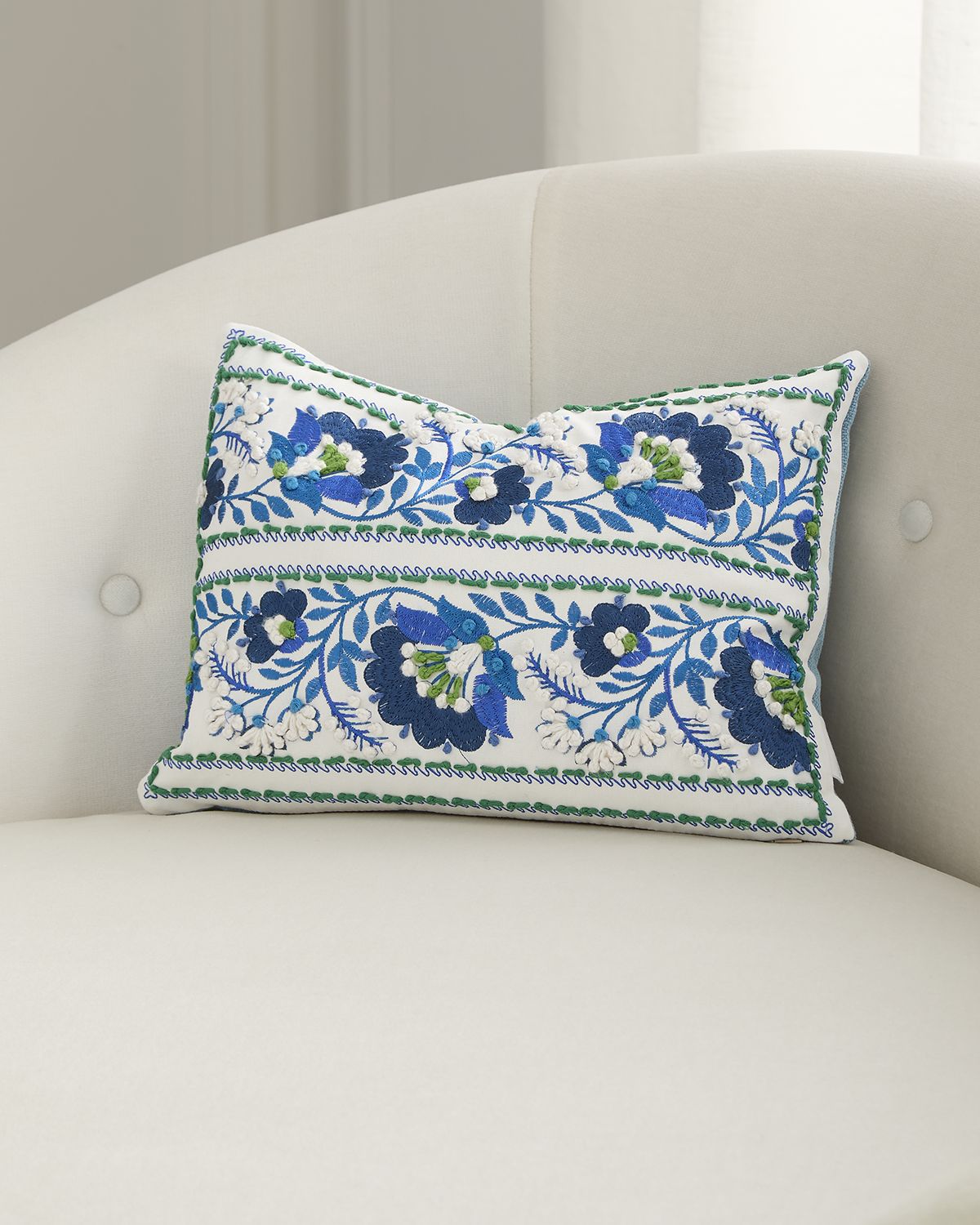 Designers Guild Enamel Flower Decorative Pillow, 12" x 16"