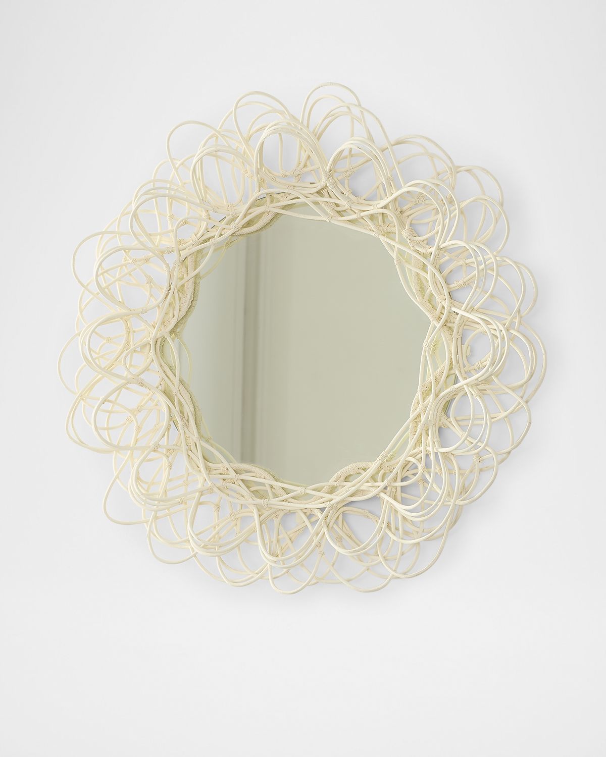 Neiman Marcus Wicker Woven Mirror | Thumbnail 5