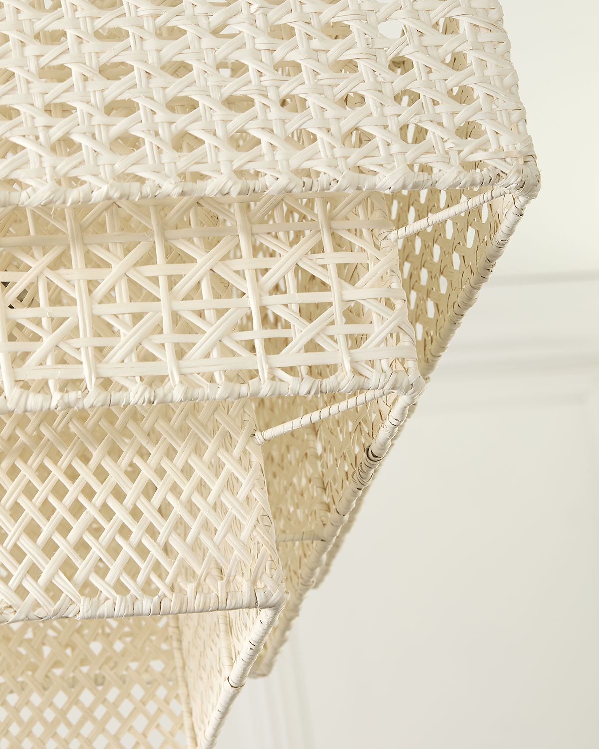 Neiman Marcus Wicker 28.5" 2-Light Chandelier | Thumbnail 4