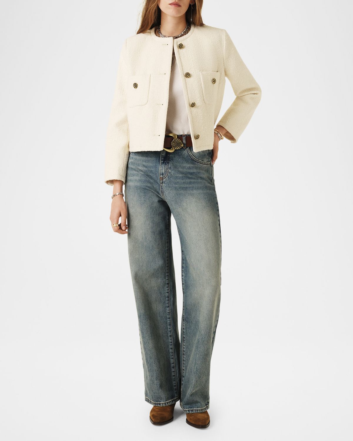 ba & sh Meredith Bouclé Jacket