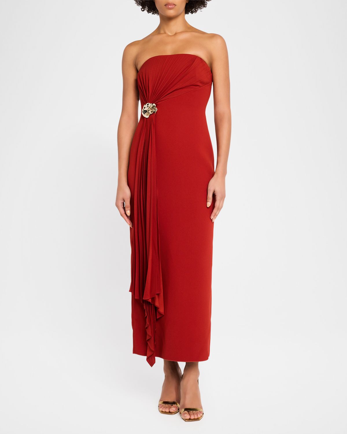 Acler Whitnell Strapless Midi Dress