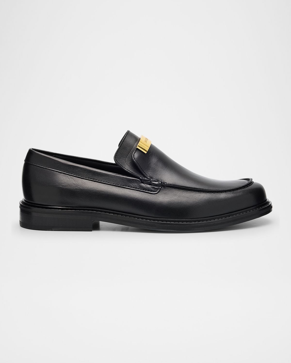 Moschino Men 's Calfskin Leather Loafers