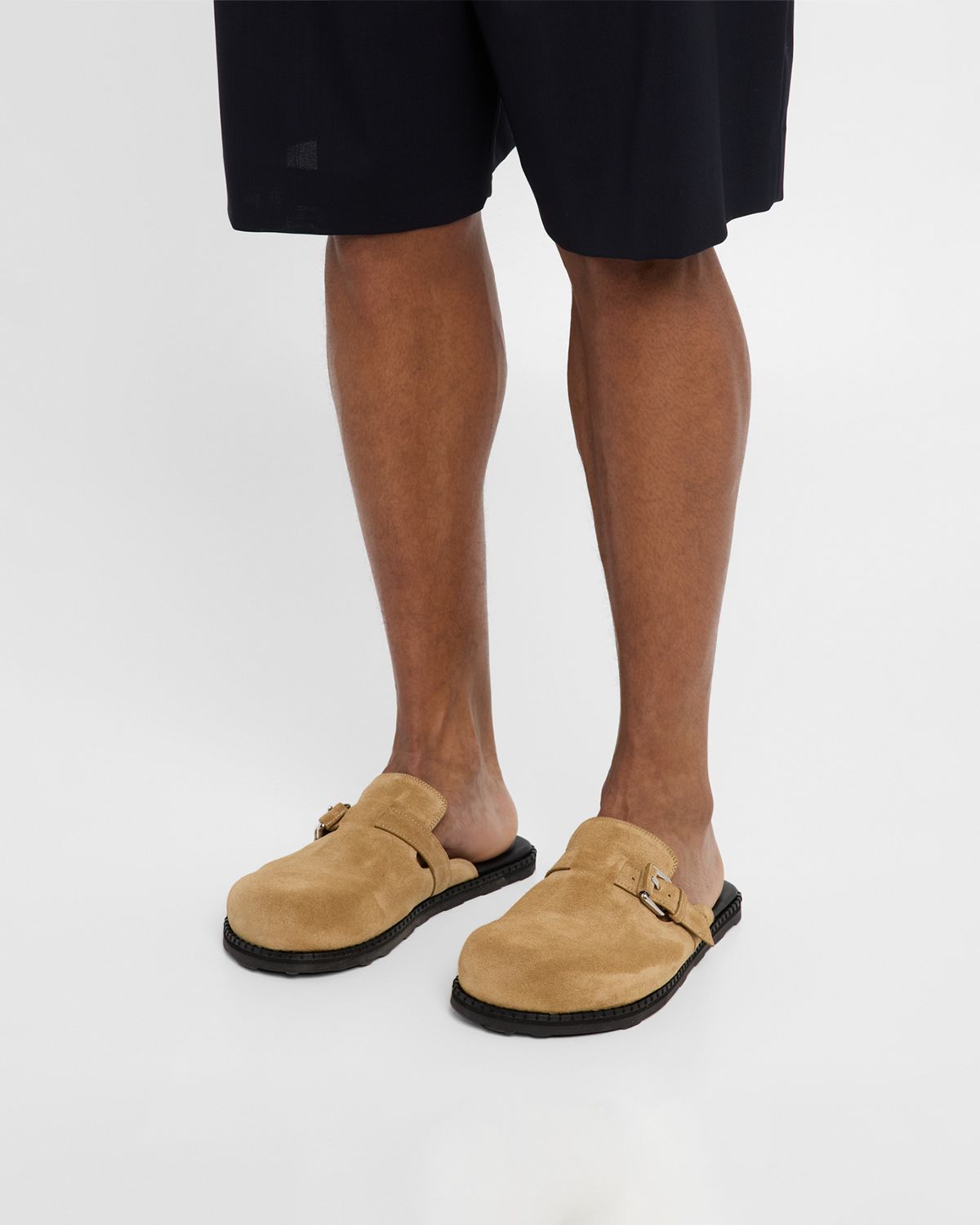 Moschino Men 's Suede Mules