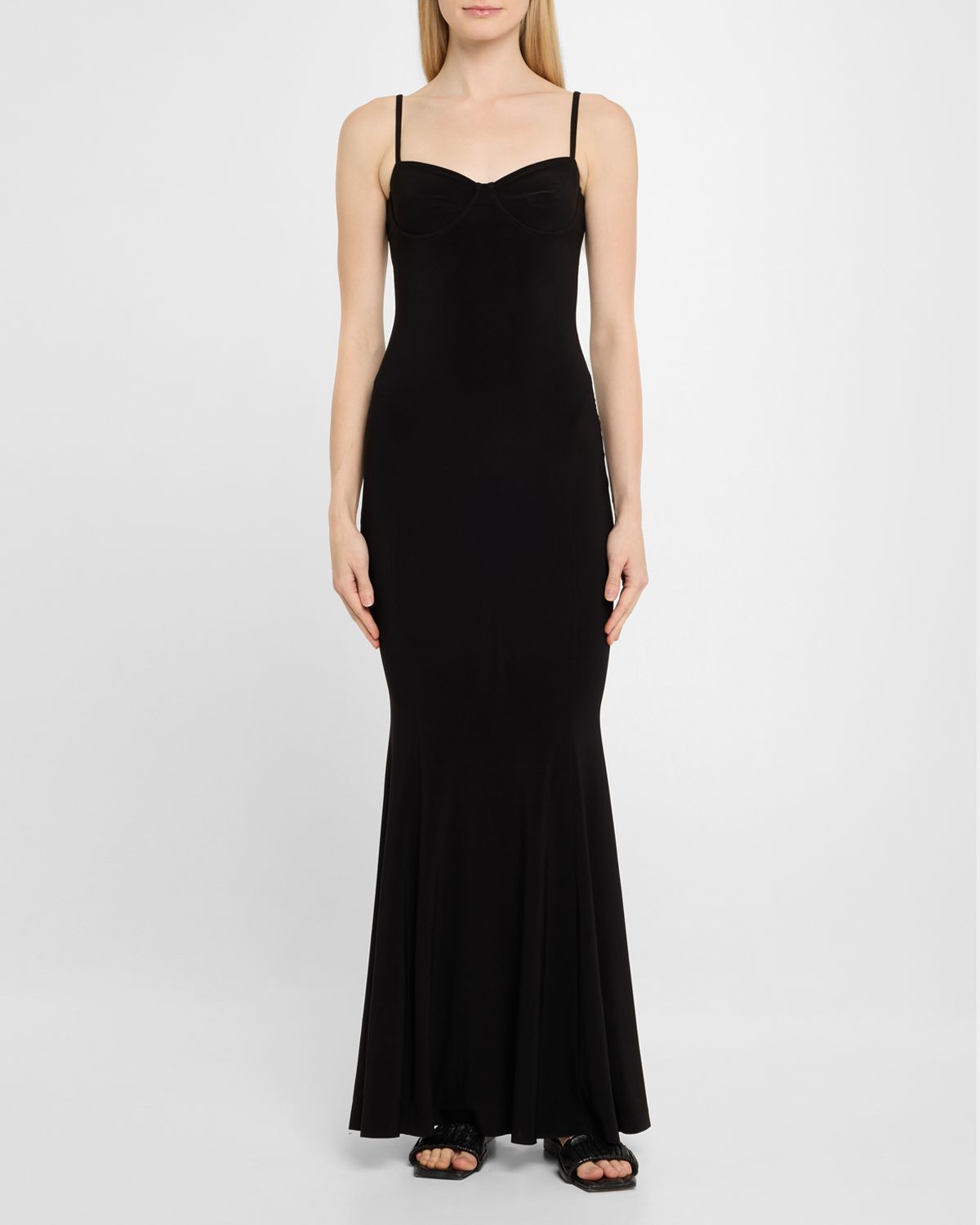 Norma Kamali Underwire Fishtail Gown