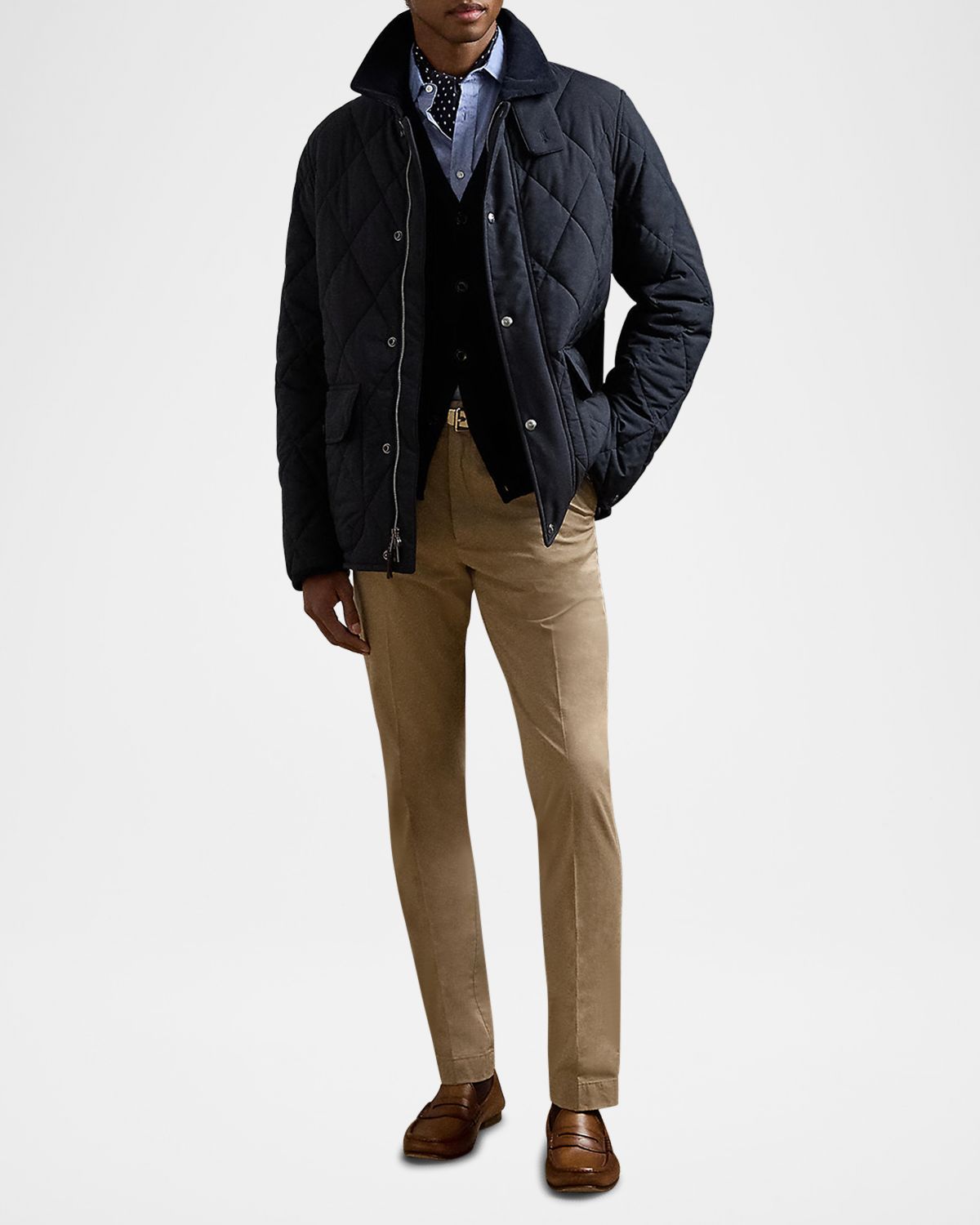 Ralph Lauren Purple Label Men 's Quilted Down Jacket