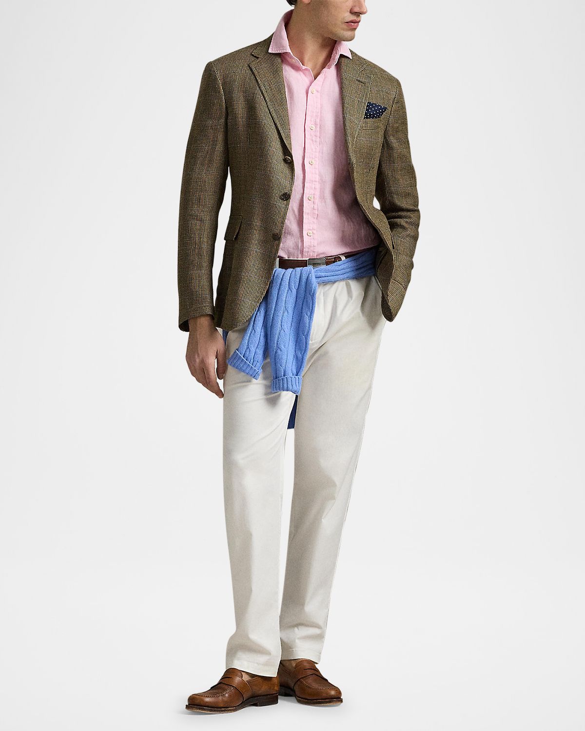 Polo Ralph Lauren Men 's Classic-Fit Linen Casual Button-Down Shirt