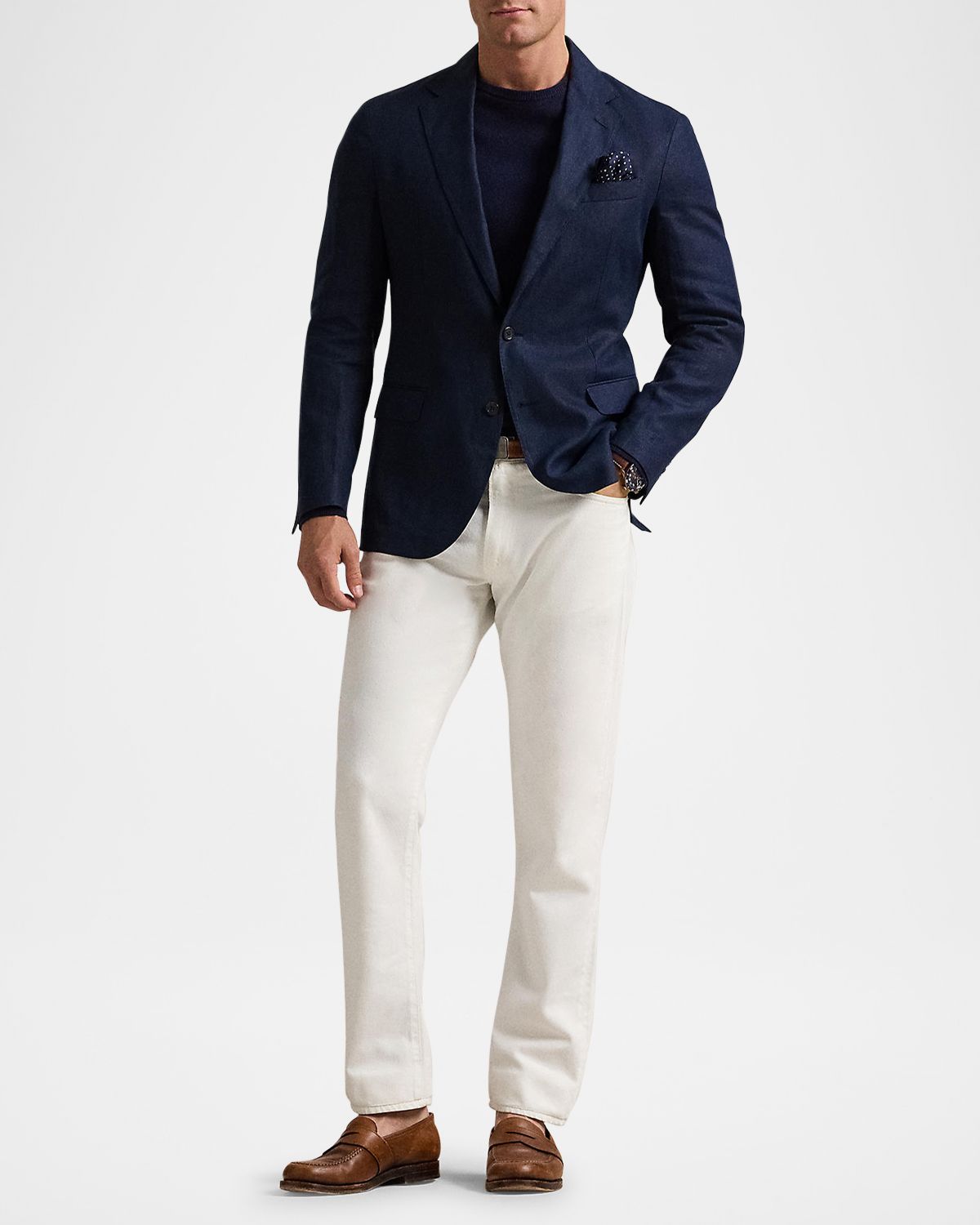 Polo Ralph Lauren Men 's Soft Tailored-Fit Linen Suit Jacket