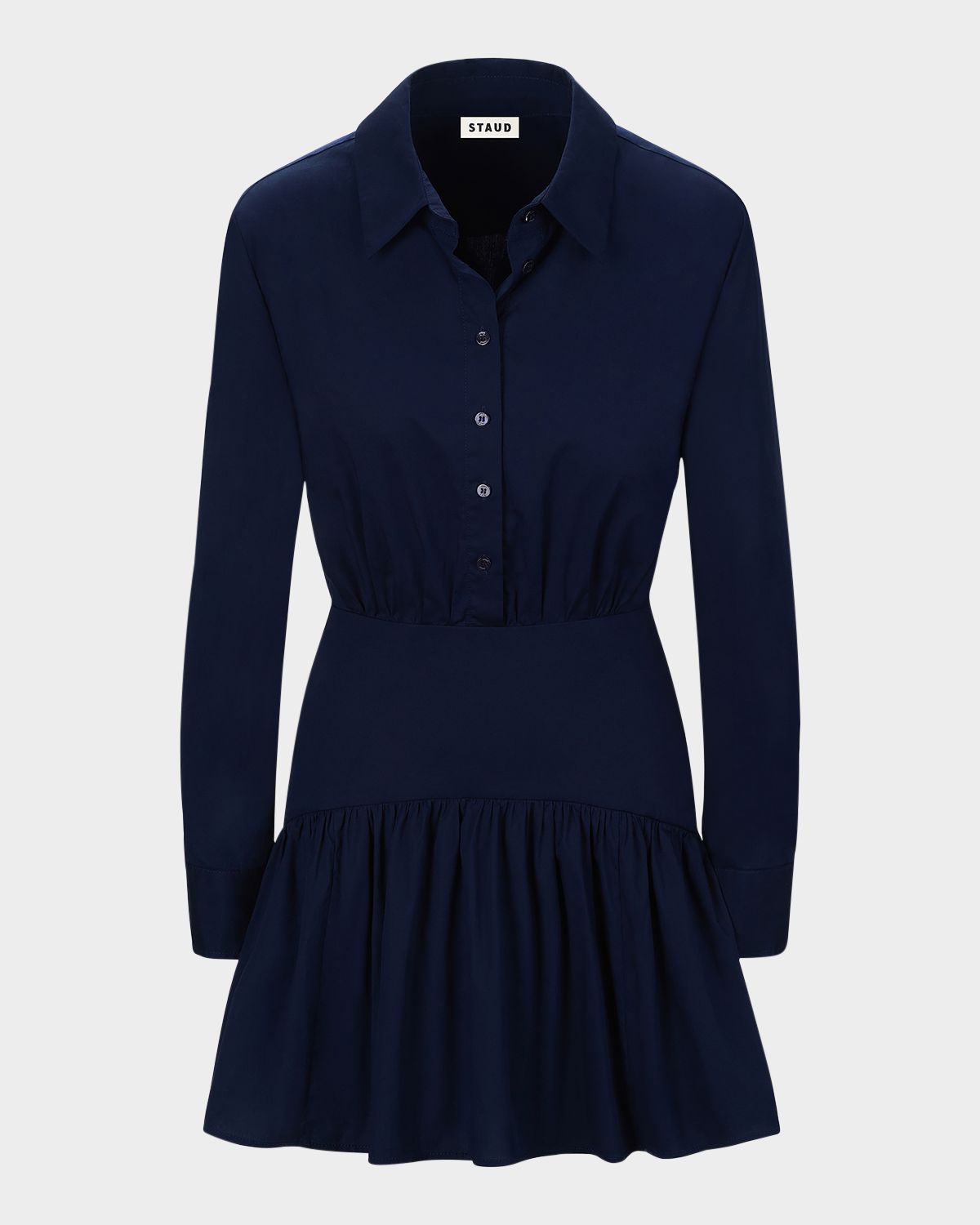 STAUD Rocco Mini Shirtdress