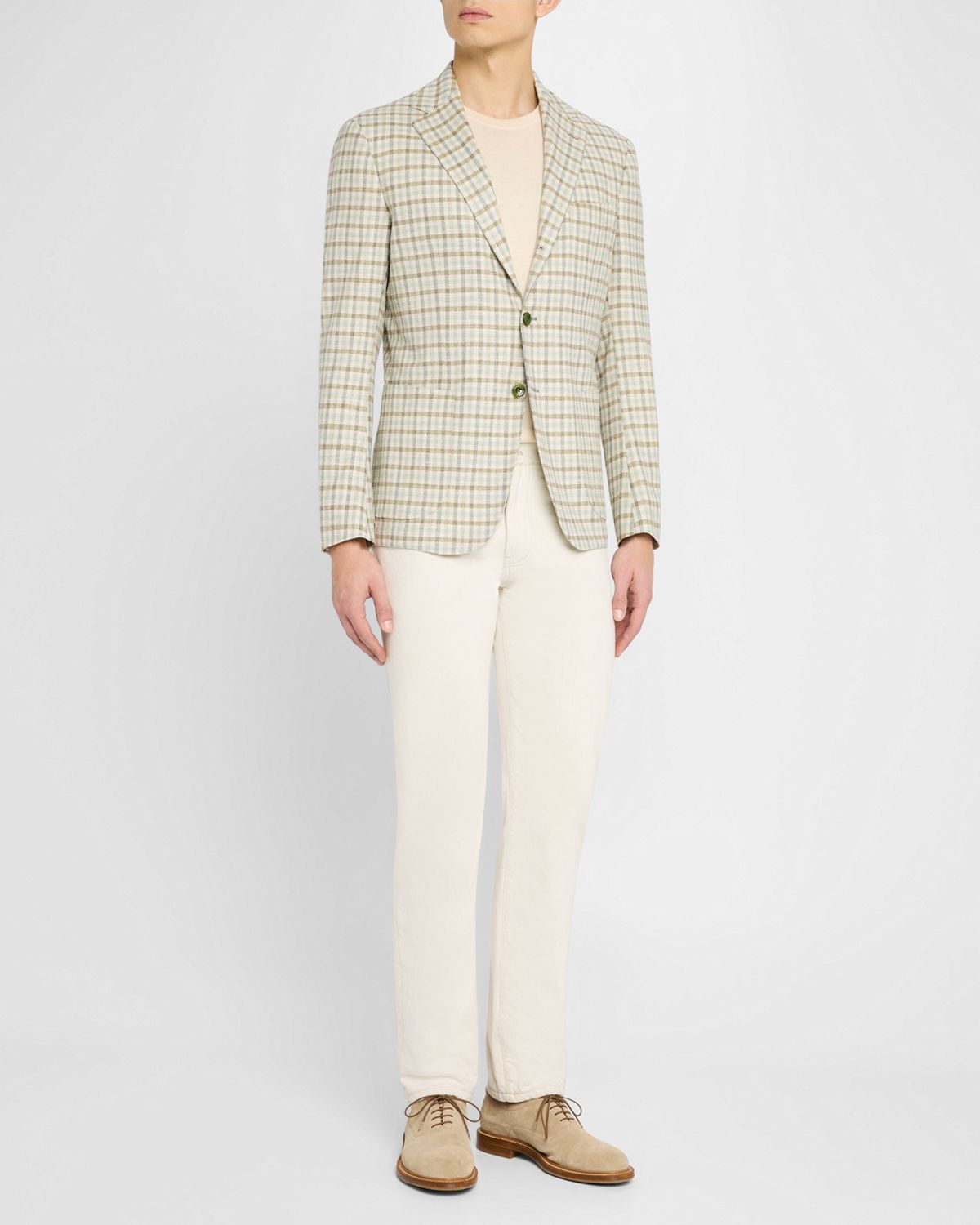 Sartorio Men 's Small Check Sport Coat