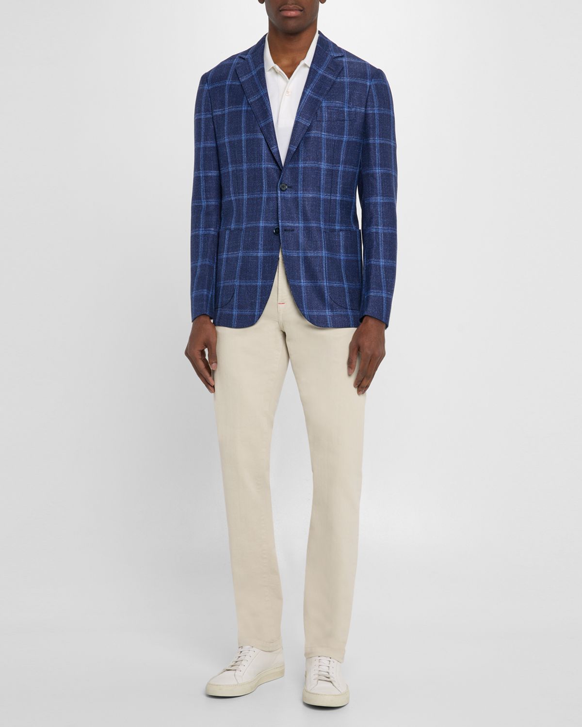 Sartorio Men 's Large Overcheck Sport Coat