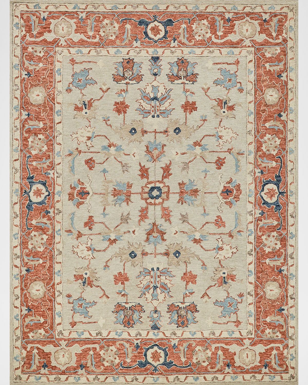 Exquisite Rugs Richmond Serapi Hand-Tufted Beige/Rust Rug, 9 ' x 12 ' | Thumbnail 8