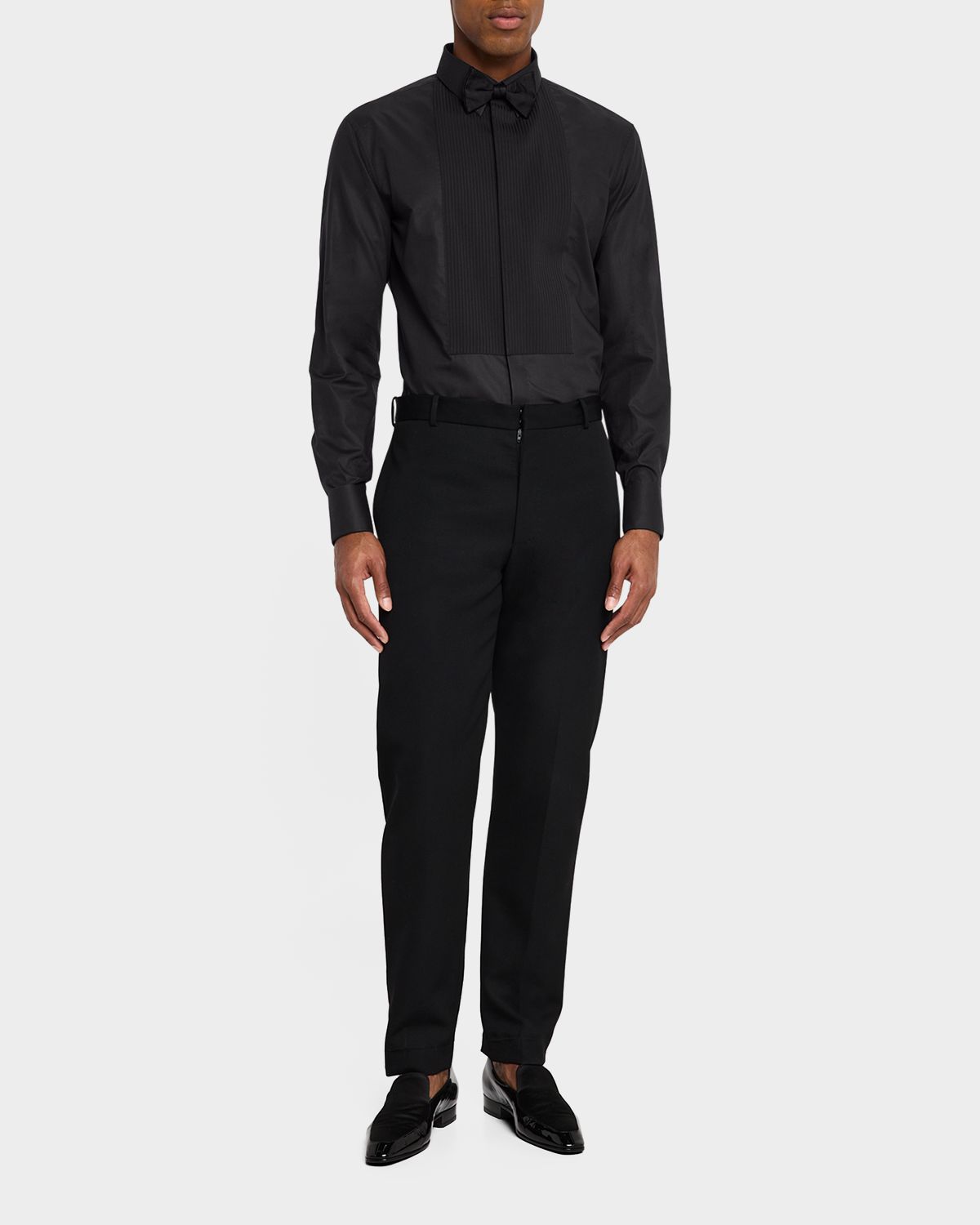 Giorgio Armani Men 's Pleated Bib Tuxedo Shirt