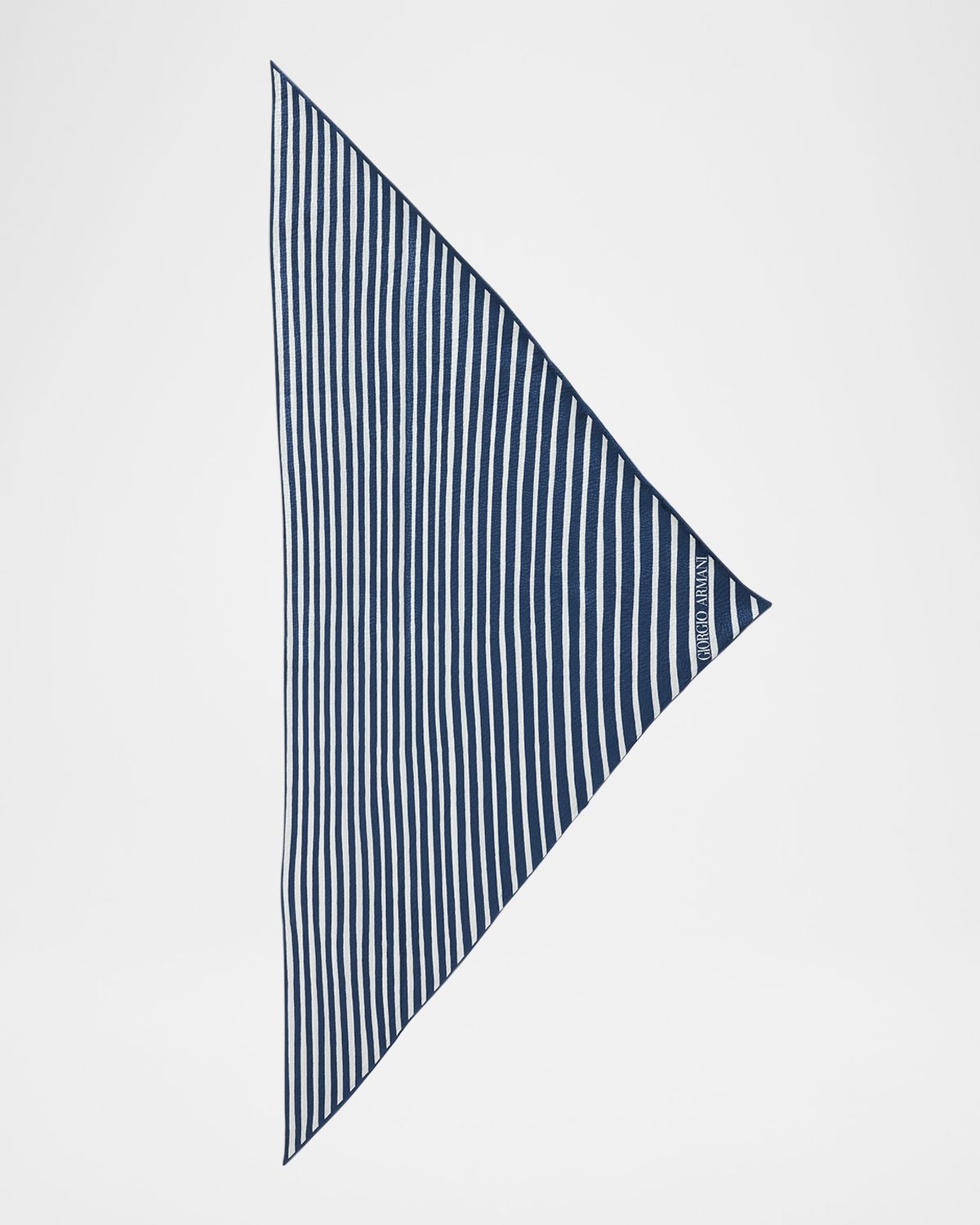 Giorgio Armani Men 's Silk Stripe Neck Scarf | Thumbnail 5