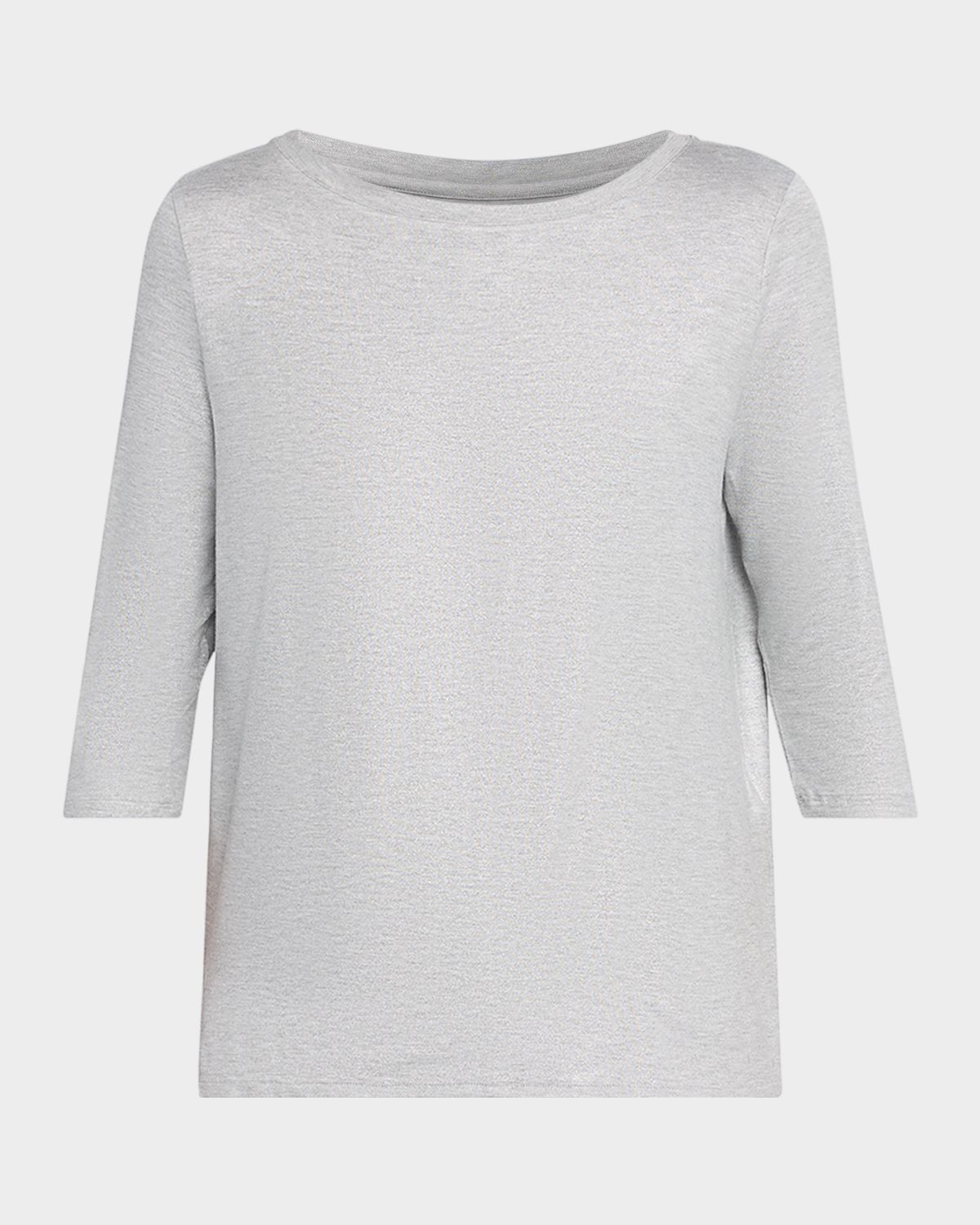 Majestic Filatures Soft Touch 3/4-Sleeve Metallic Jersey T-Shirt | Thumbnail 6 Majestic Filatures Soft Touch 3/4-Sleeve Metallic Jersey T-Shirt | Thumbnail 6
