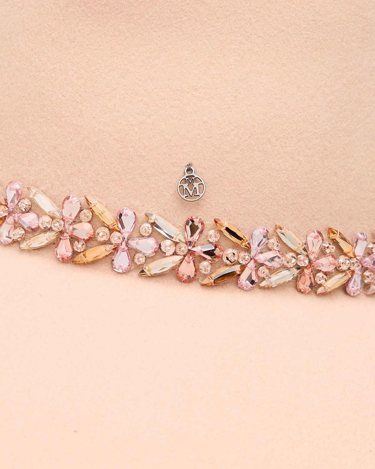 Maison Michel Anne Jewel Strass Felt Wool Fedora Hat