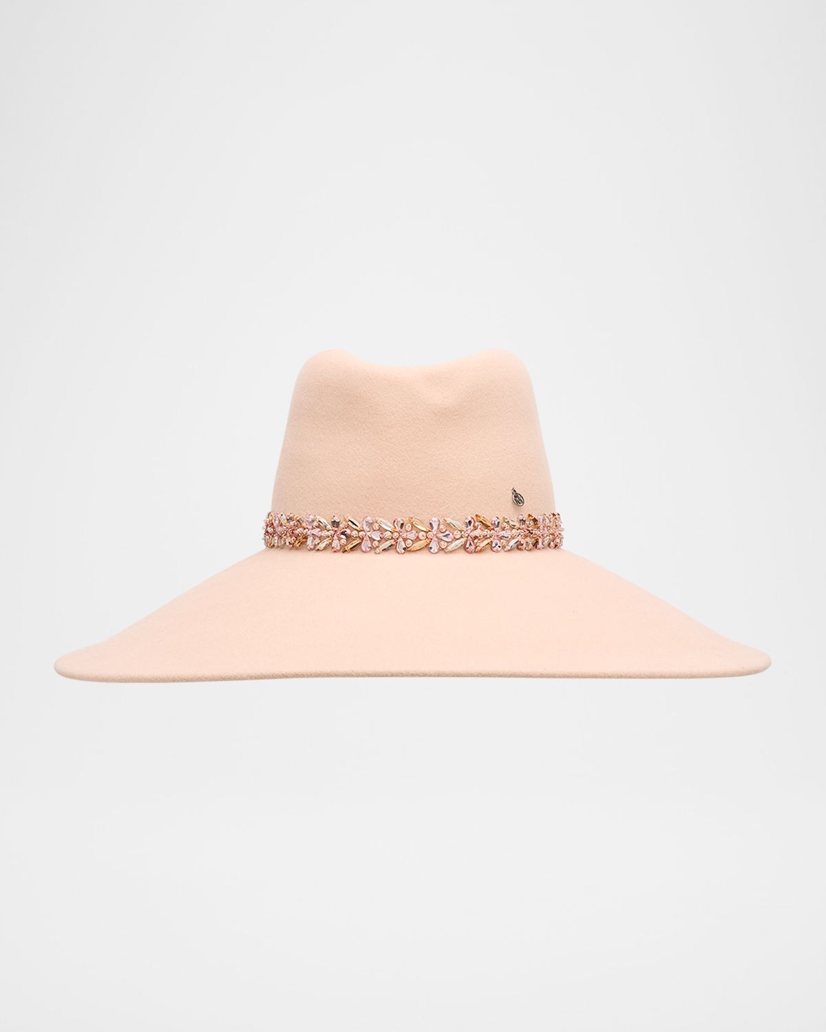 Maison Michel Anne Jewel Strass Felt Wool Fedora Hat
