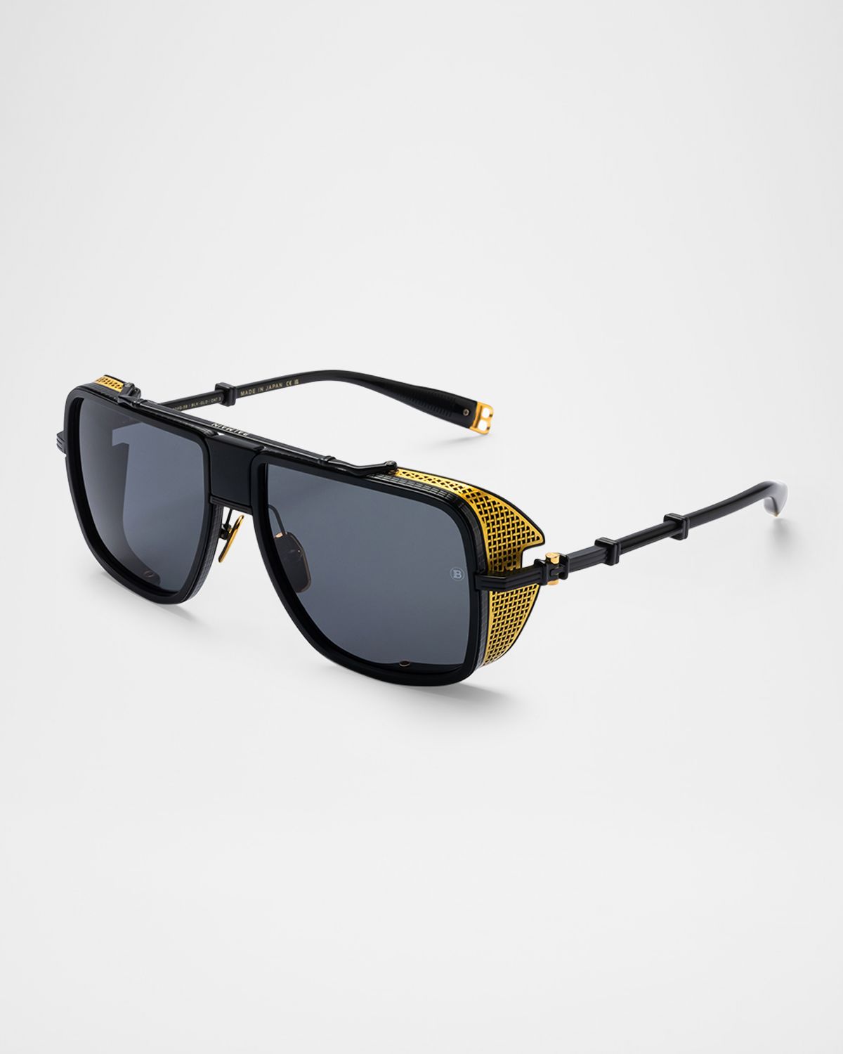 Balmain O. R. Aviator Acetate Sunglasses