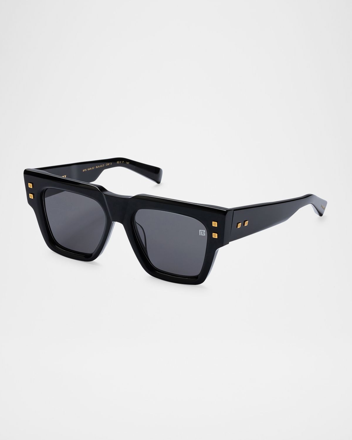 Balmain B-Army Acetate Square Sunglasses