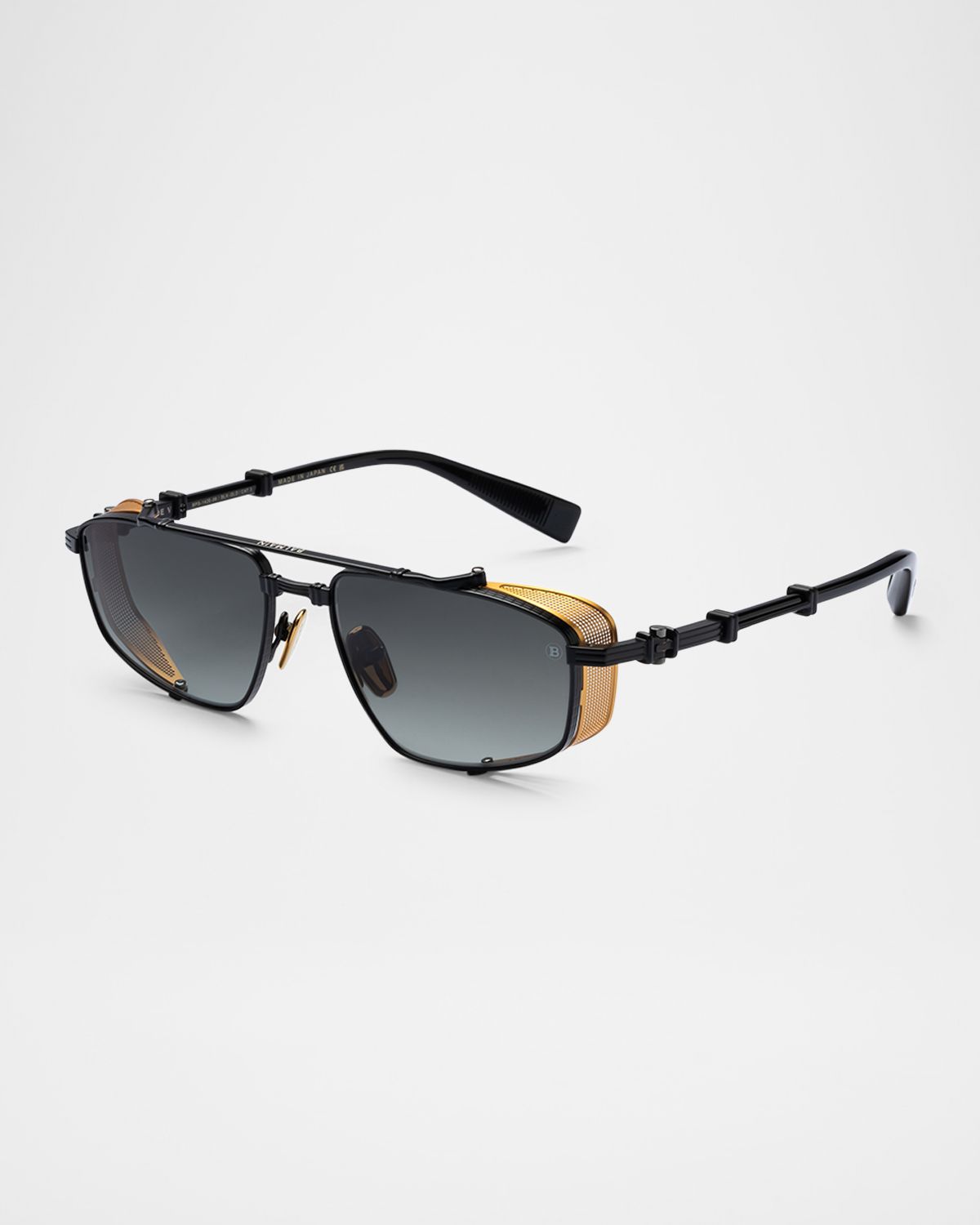 Balmain Brigade-V Aviator Titanium Sunglasses