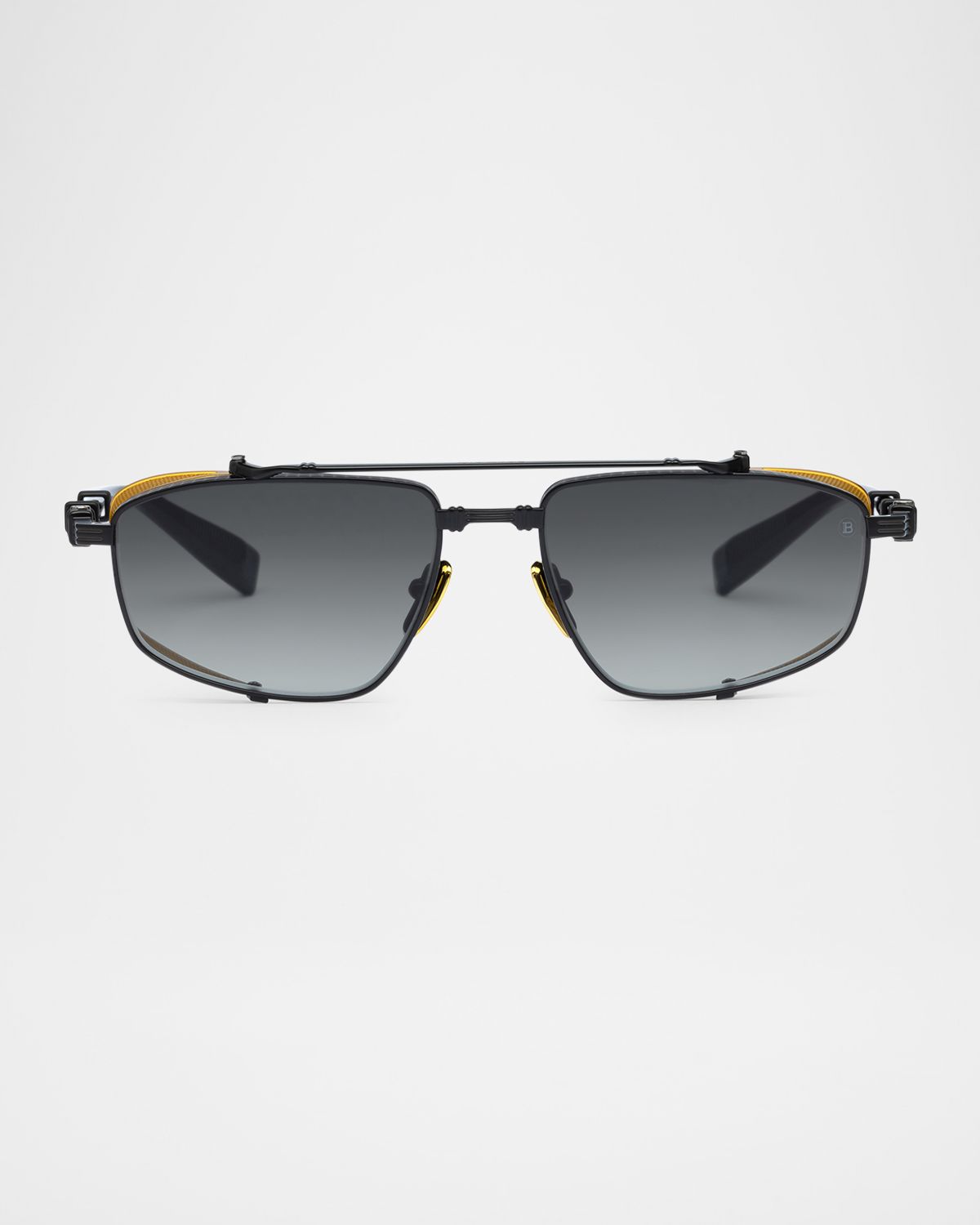 Balmain Brigade-V Aviator Titanium Sunglasses