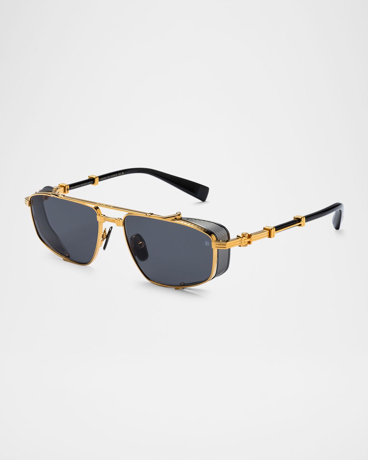 Balmain Brigade-V Aviator Titanium Sunglasses