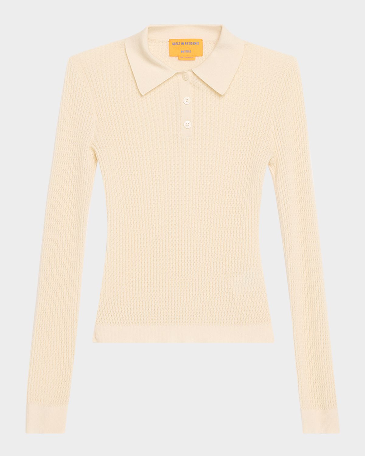 Guest in Residence Shrunken Long-Sleeve Cashmere Polo | Thumbnail 6 Guest in Residence Shrunken Long-Sleeve Cashmere Polo | Thumbnail 6