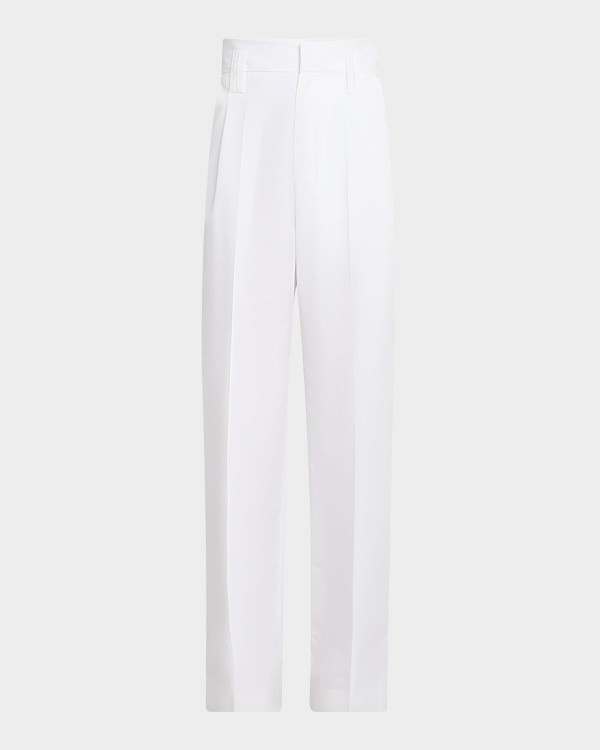 Dice Kayek High-Rise Cotton Gabardine Wide-Leg Pants