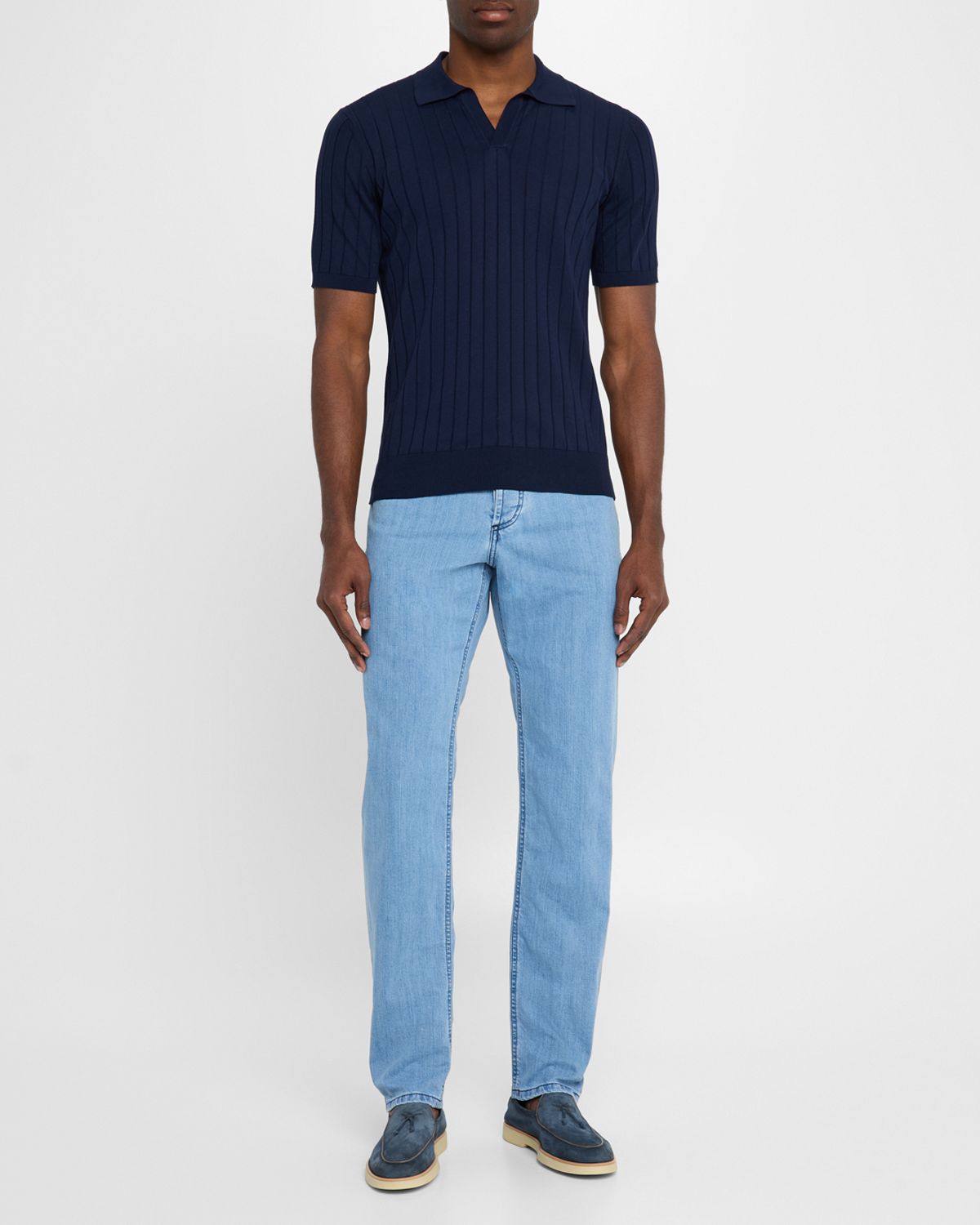 Sartorio Men 's Light-Wash Denim Jeans