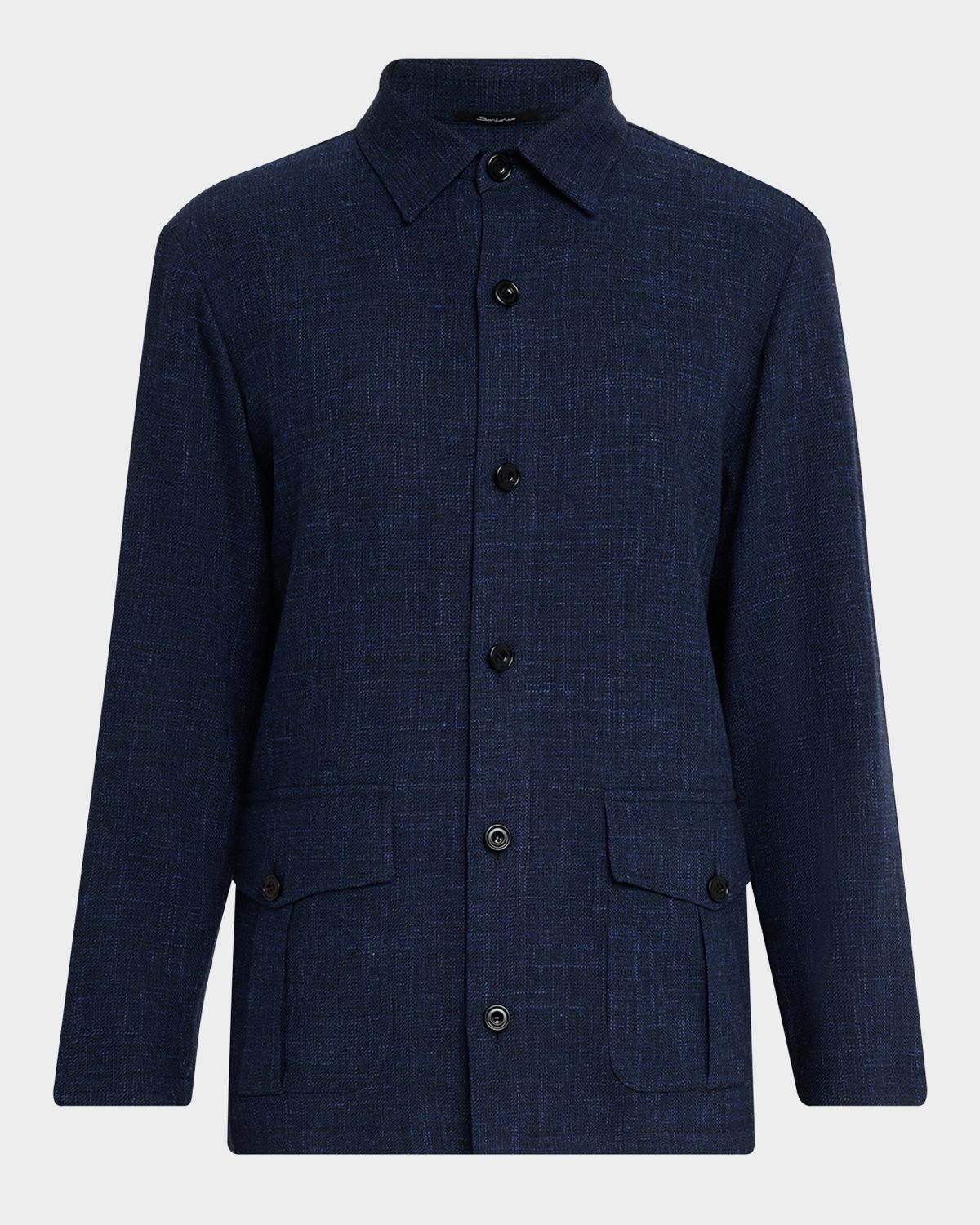 Sartorio Men 's Flap-Pocket Overshirt