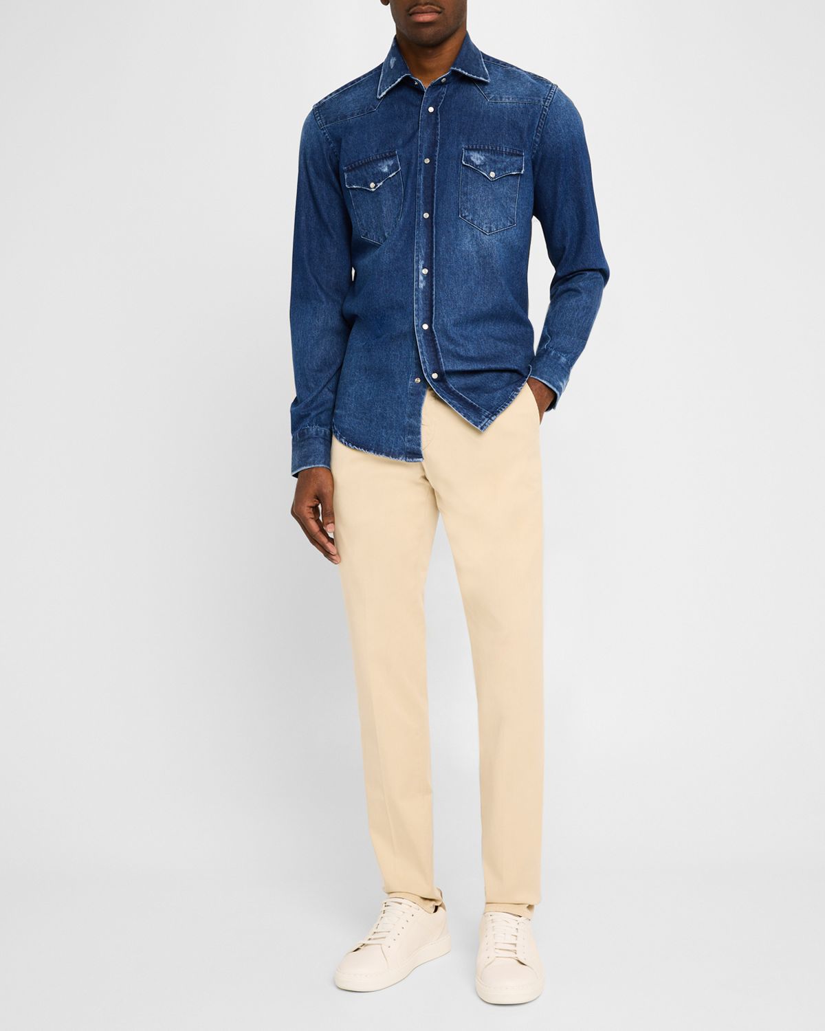 Sartorio Men 's Straight-Fit Four-Pocket Pants