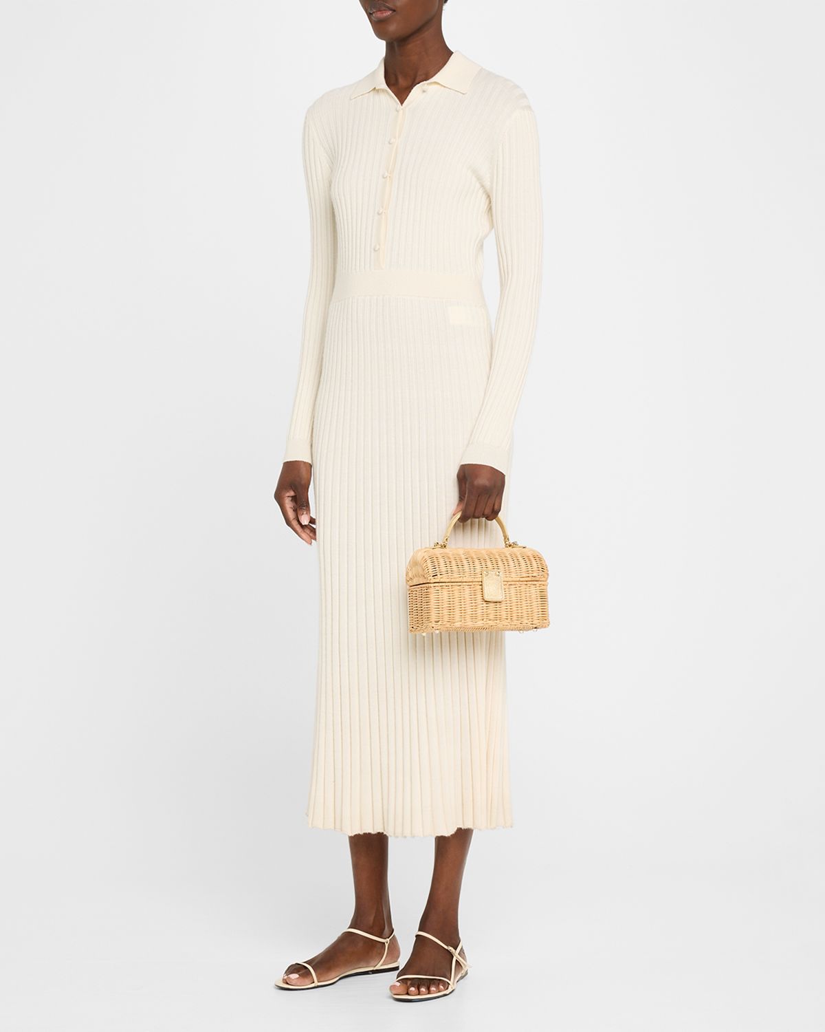 Judith Leiber Couture Isla Basket Rattan Top-Handle Bag
