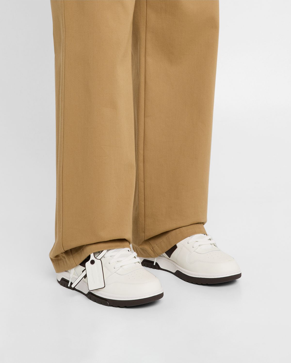 Off-White Men 's Out Of Office Bicolor Leather Sneakers