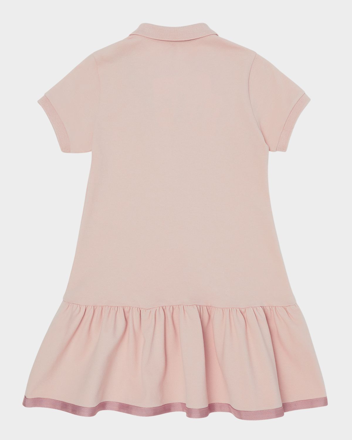 Moncler Girl 's Drop-Waist Short-Sleeve Polo Dress, Size 8A-A