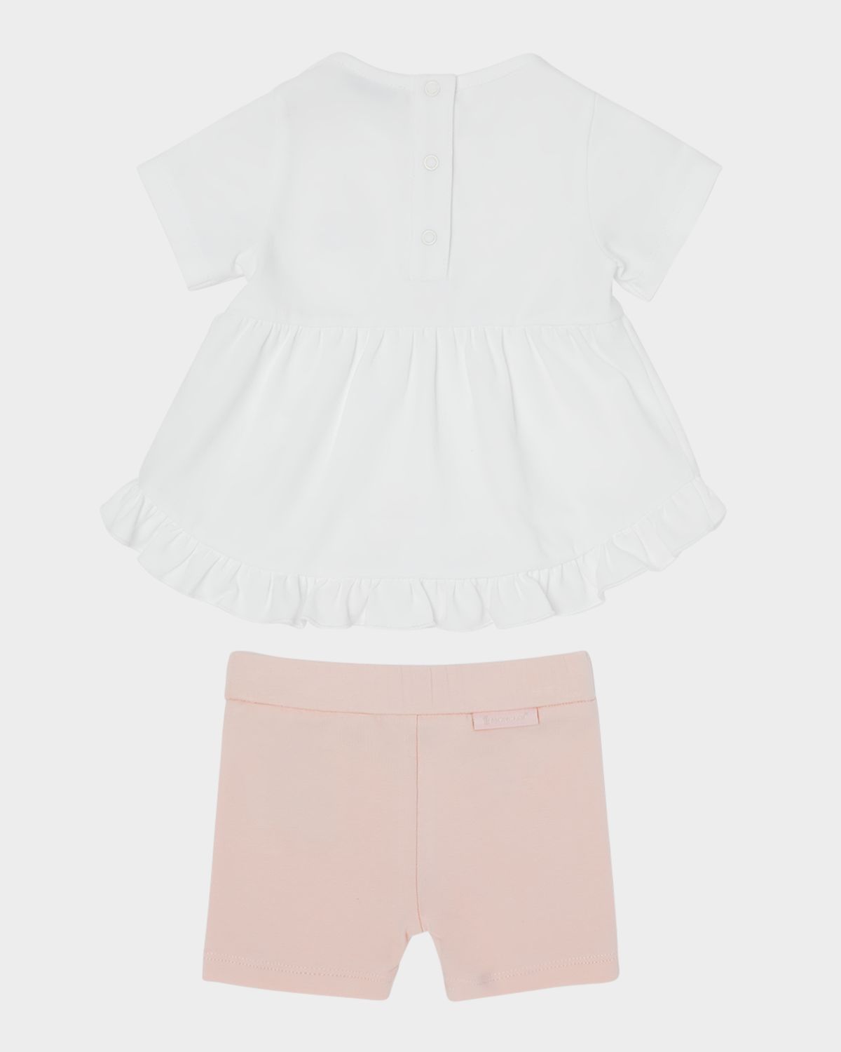 Moncler Girl 's T-Shirt and Short Legging 2-Piece Set, Size 6M-3