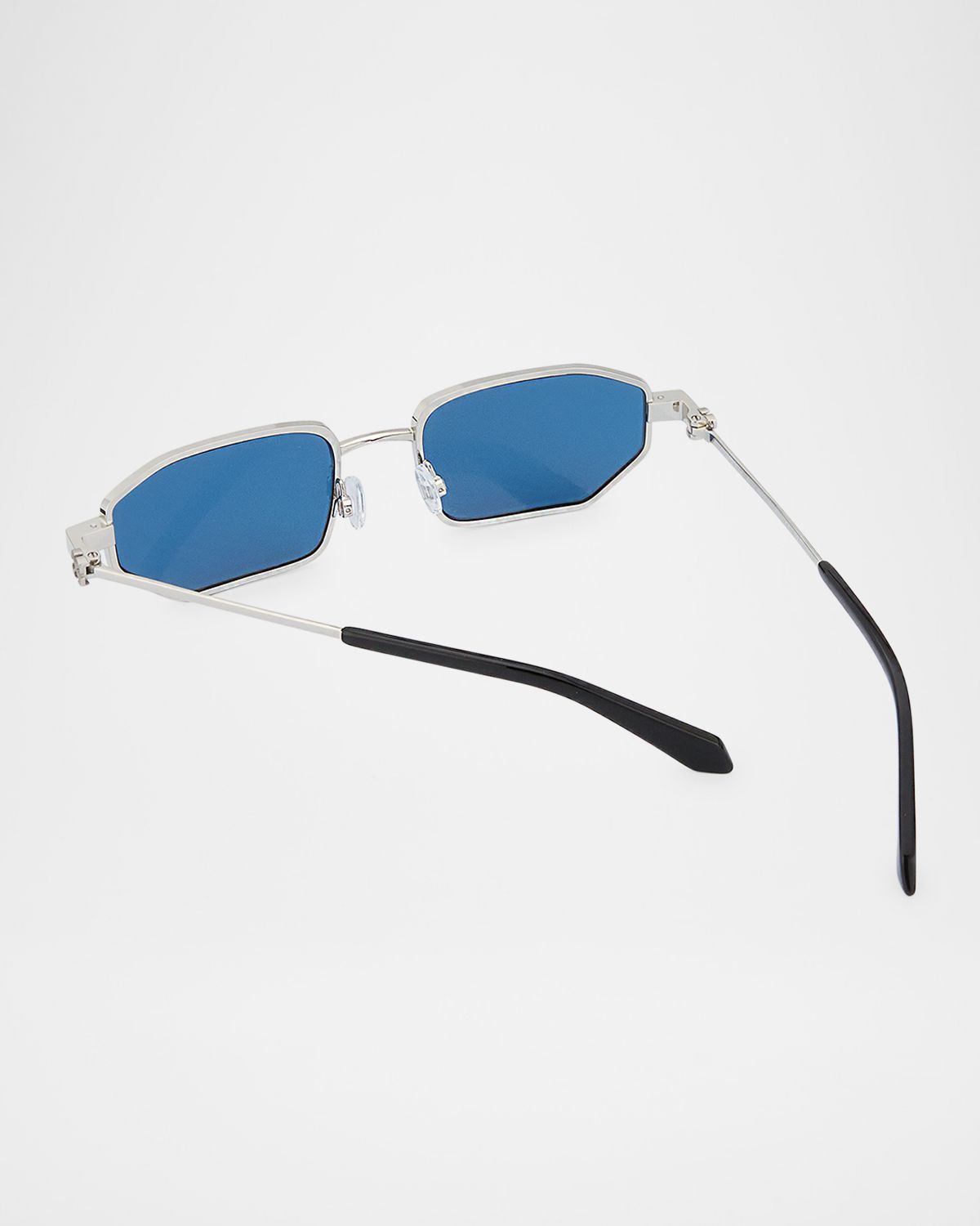Off-White Men 's Loa Metal Rectangle Sunglasses