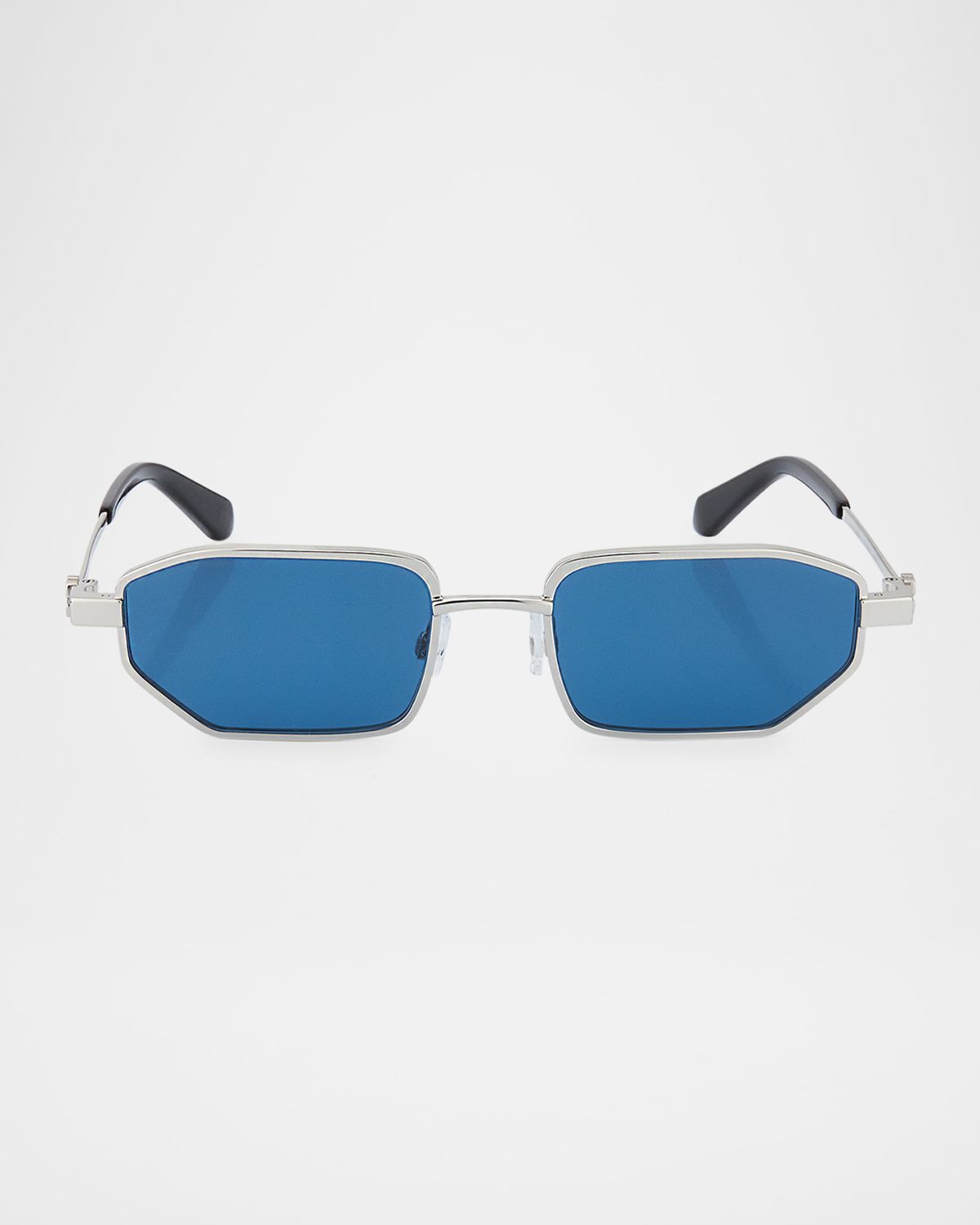 Off-White Men 's Loa Metal Rectangle Sunglasses