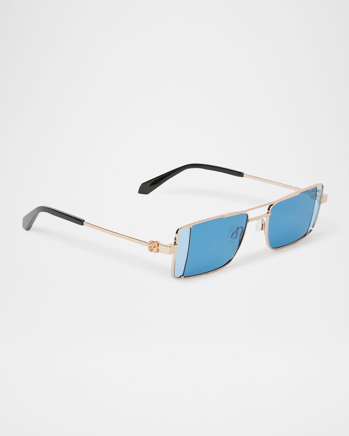 Off-White Men 's Cortez Metal Rectangle Sunglasses