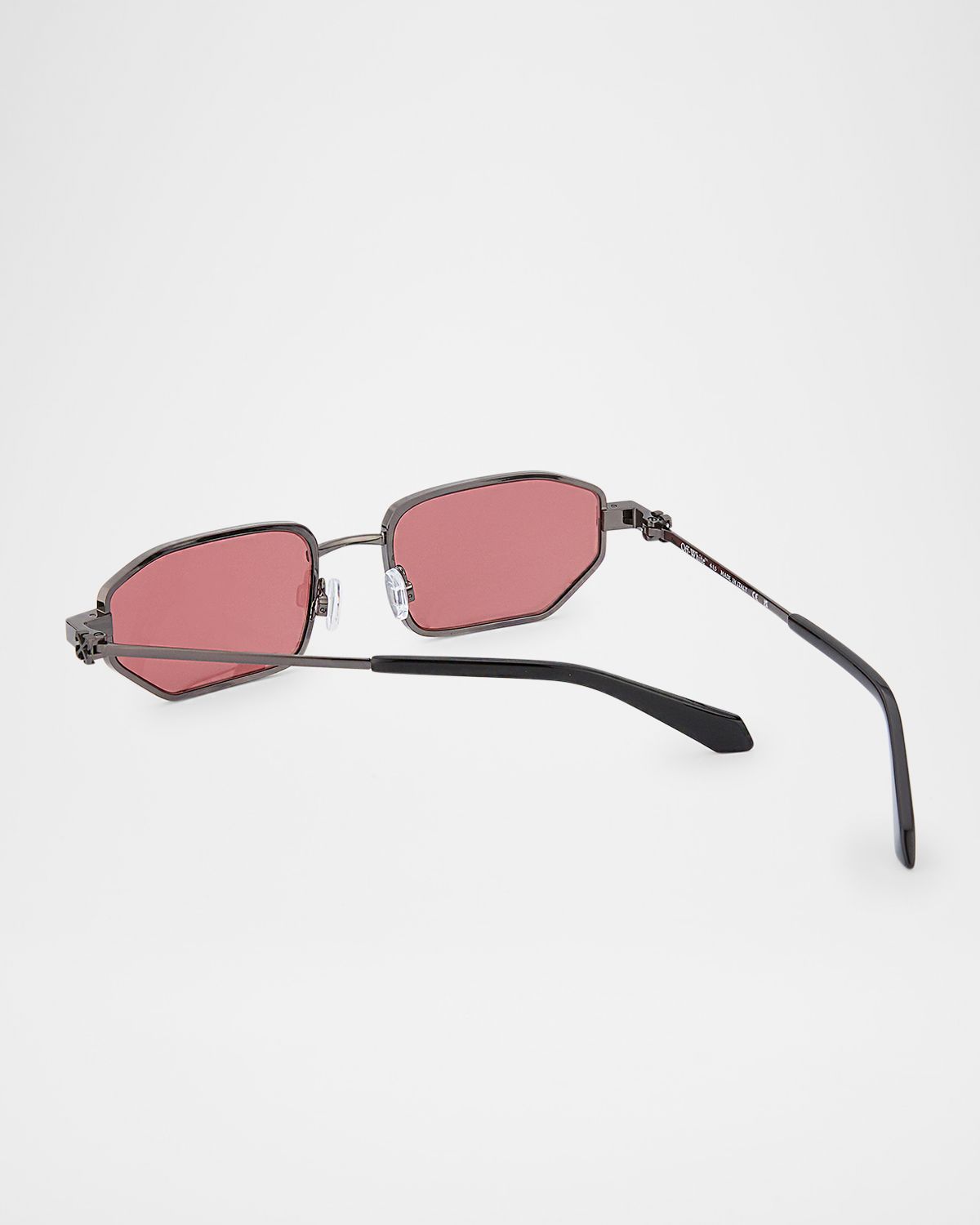 Off-White Men 's Loa Metal Rectangle Sunglasses