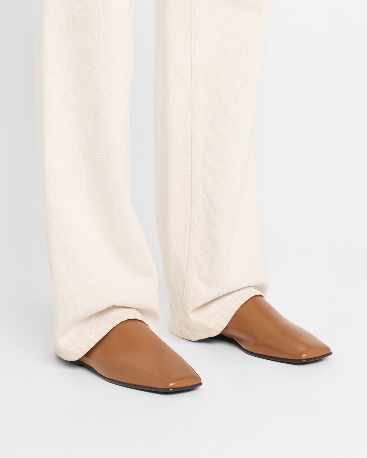 Loro Piana Alba Lambskin Flat Mules