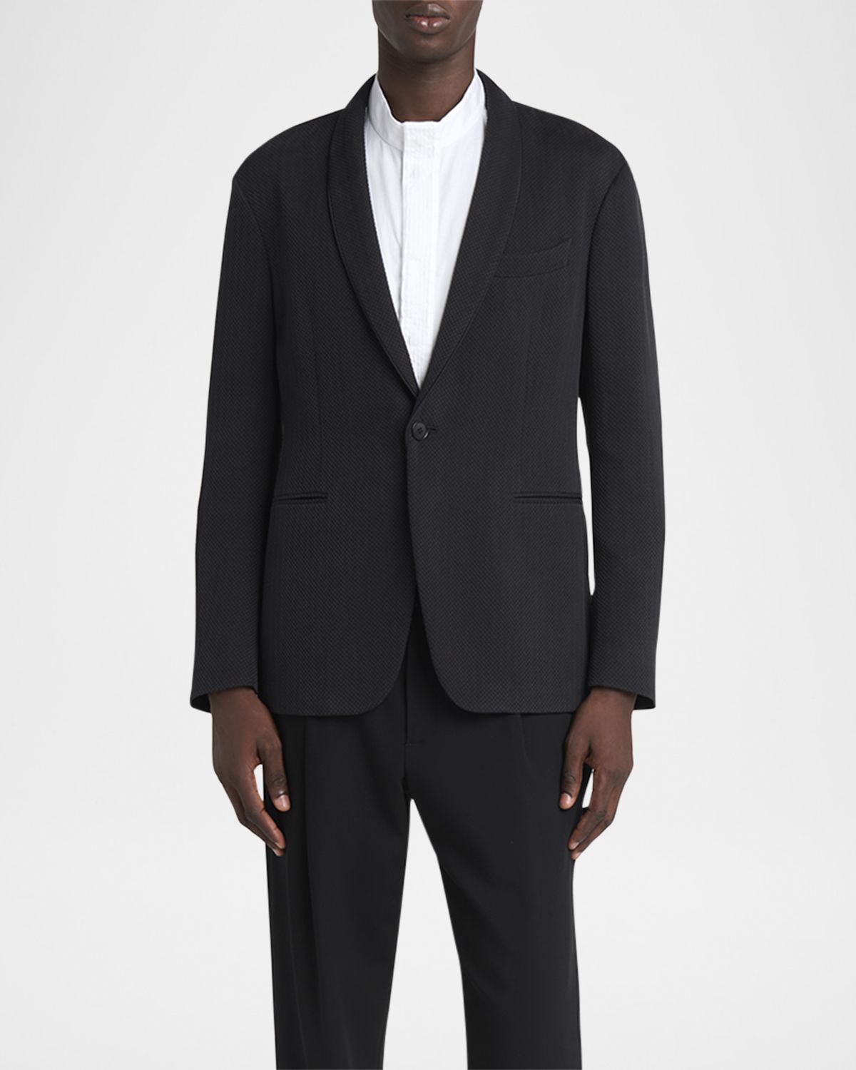 Giorgio Armani Men 's Honeycomb Shawl Sport Coat