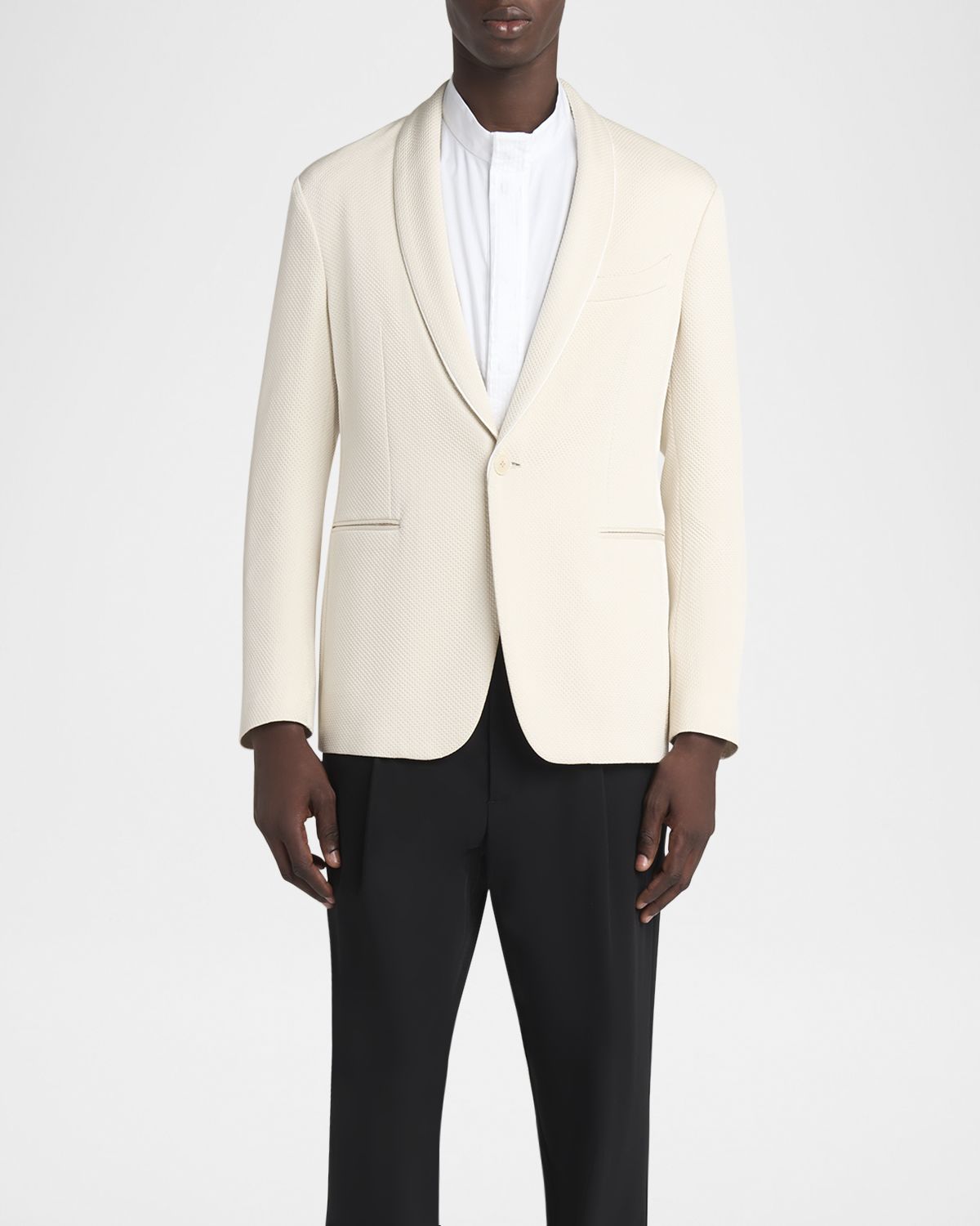 Giorgio Armani Men 's Honeycomb Shawl Sport Coat