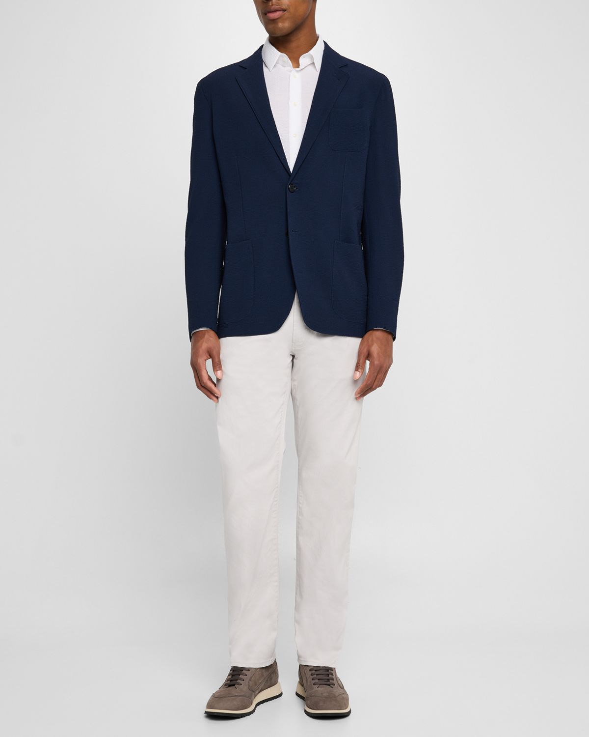 Giorgio Armani Men 's Upton Seersucker Sport Coat