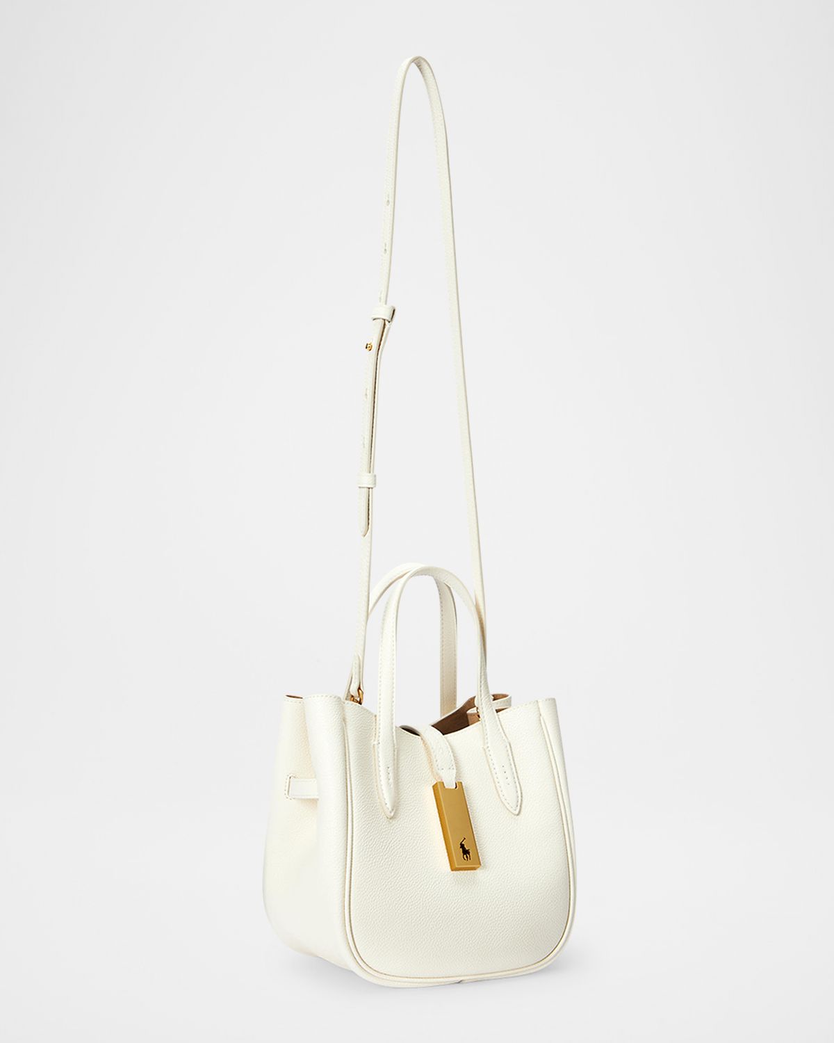 Polo Ralph Lauren Polo ID Small Grain Leather Tote Bag