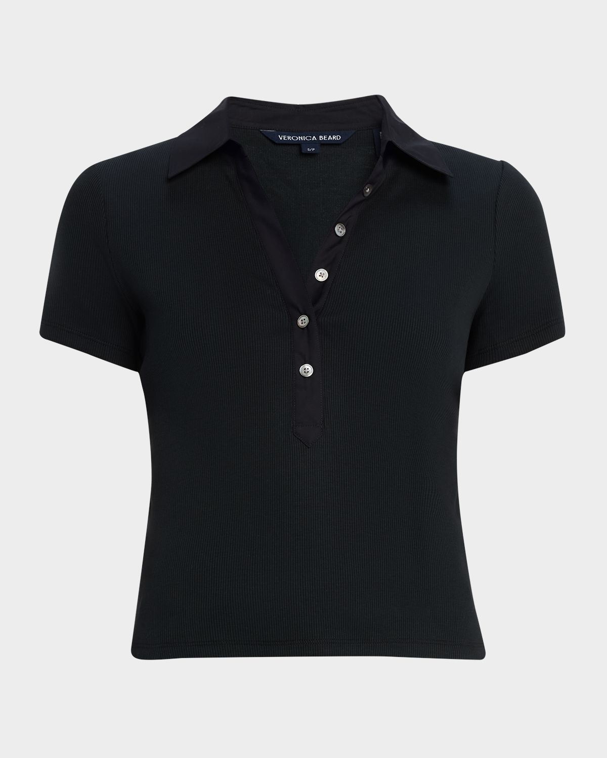 Veronica Beard Kearney Short-Sleeve Polo Tee | Thumbnail 6 Veronica Beard Kearney Short-Sleeve Polo Tee | Thumbnail 6