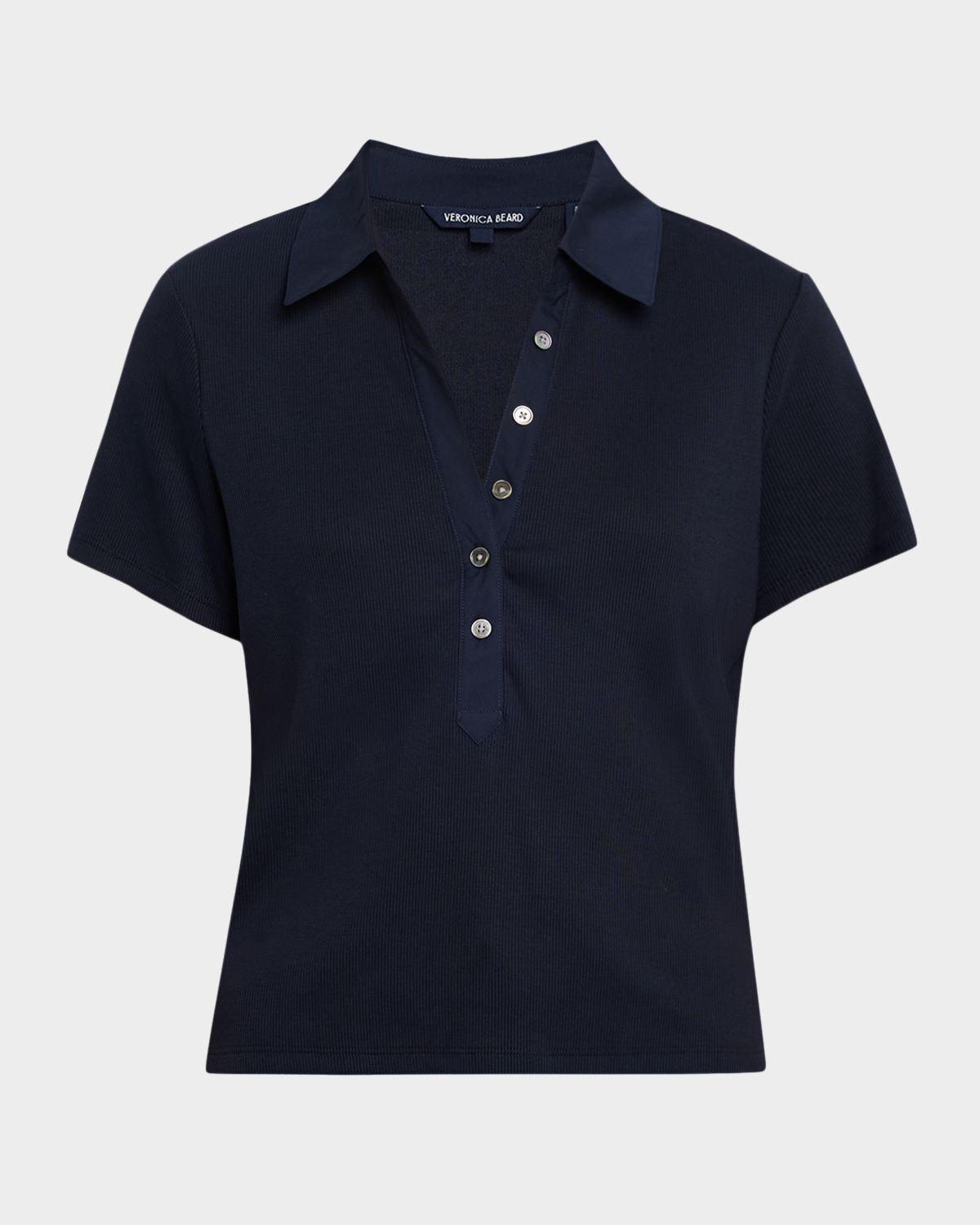 Veronica Beard Kearney Short-Sleeve Polo Tee | Thumbnail 6 Veronica Beard Kearney Short-Sleeve Polo Tee | Thumbnail 6