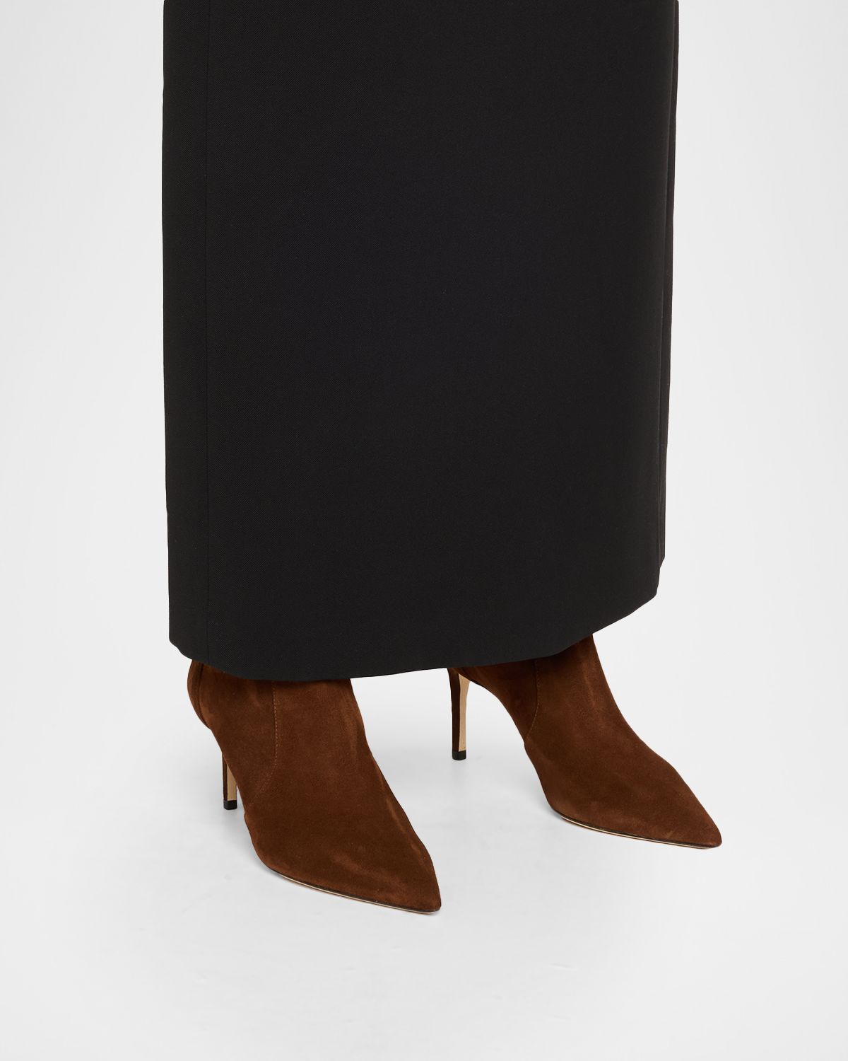 Stuart Weitzman Stuart Power Suede Stiletto Knee Boots