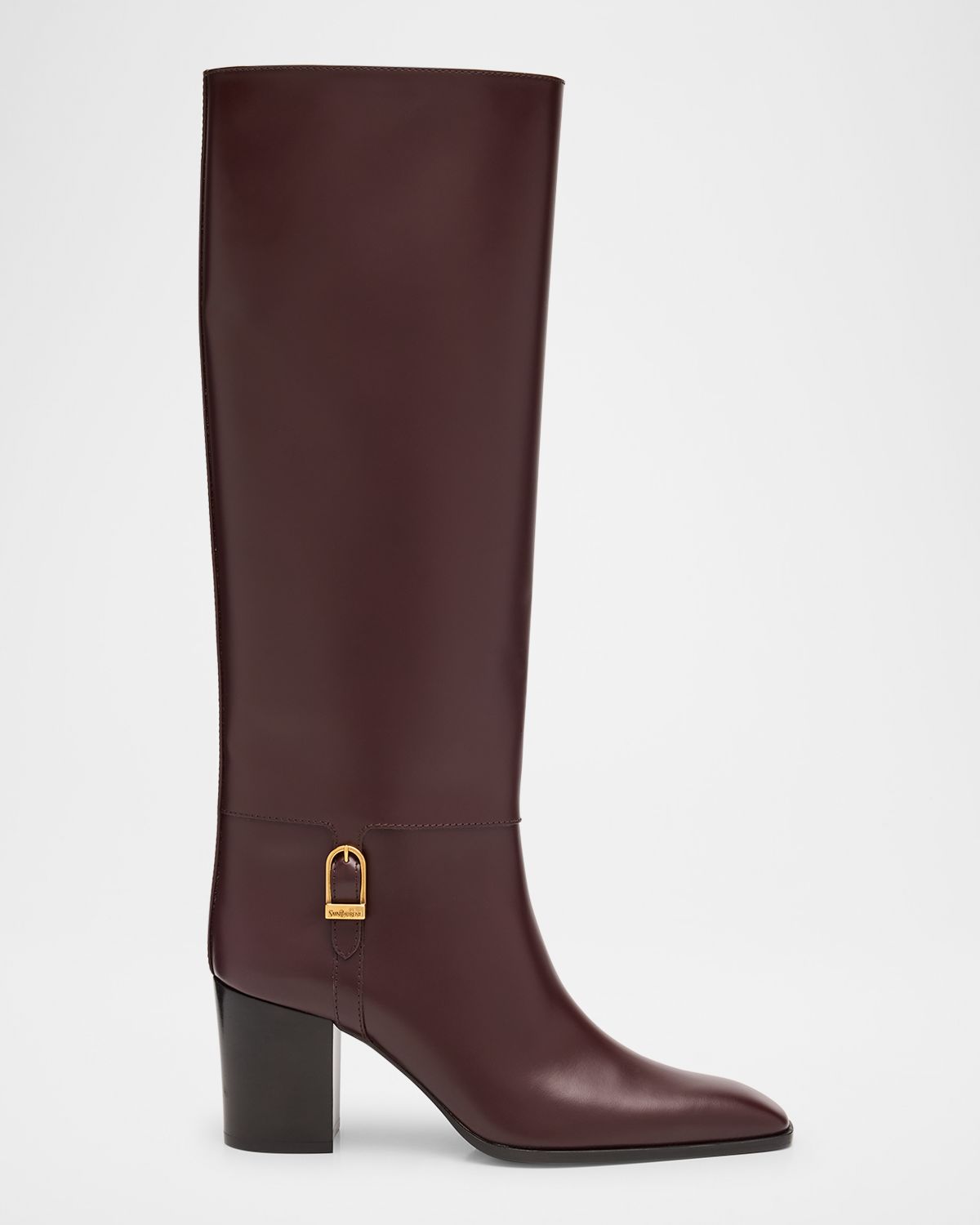 Saint Laurent Julia 75 Knee-High Leather Boots