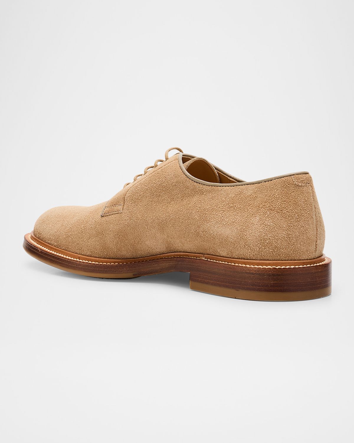 Brunello Cucinelli Men 's Suede Derby Shoes